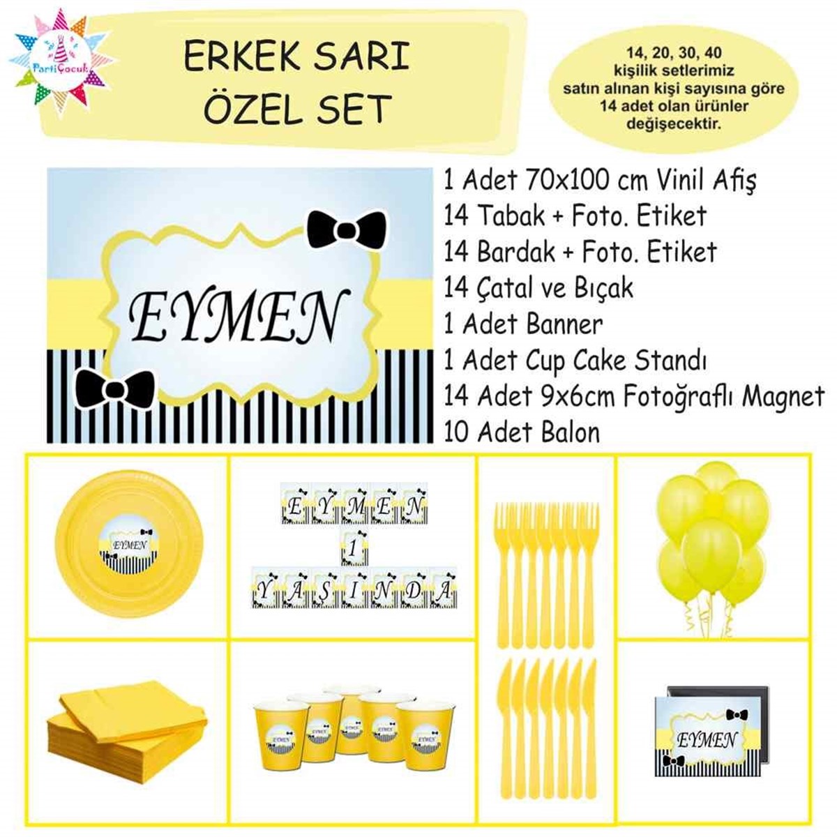 Siyah Papyon Konsept Özel Set 