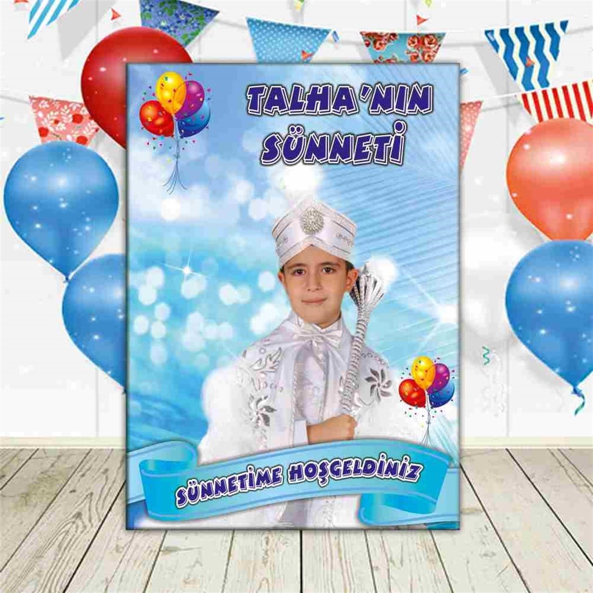 Sünnet Balonlu Kuşaklı Ayaklı Pano 