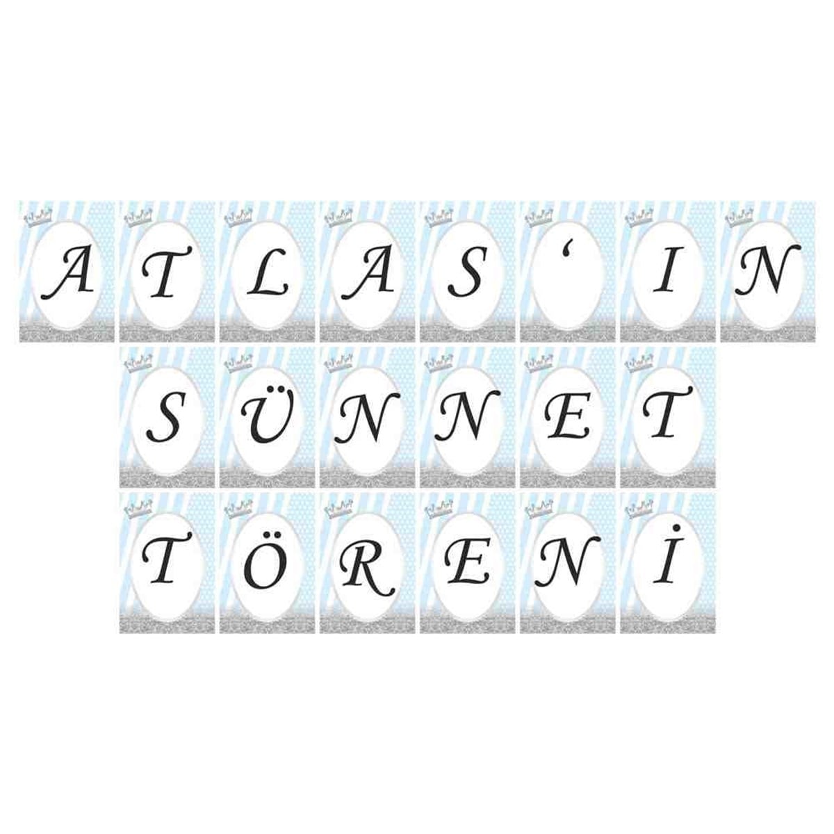 Sünnet Düğün Gümüş Simli Harf Banner 