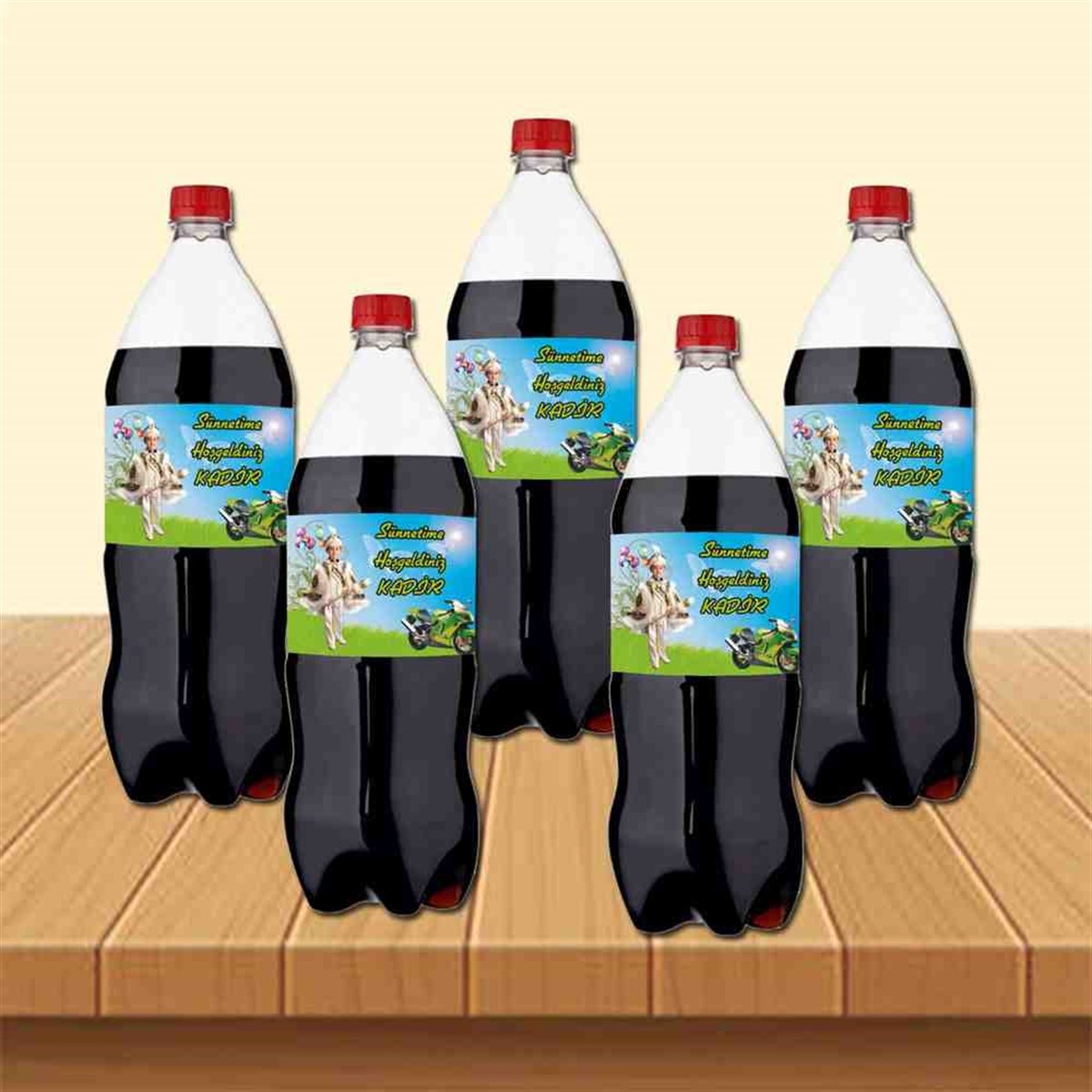 Sünnet Motorcu Parti Malzemeleri Cola Şisesi Bandı 