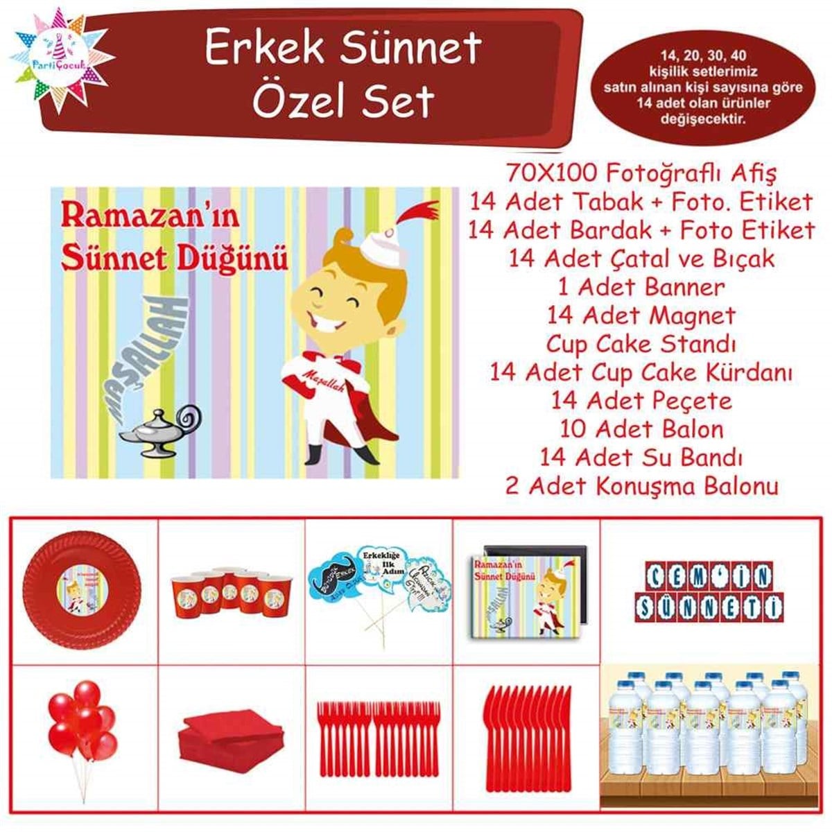 Sünnet Prensi Parti Seti Özel Set 