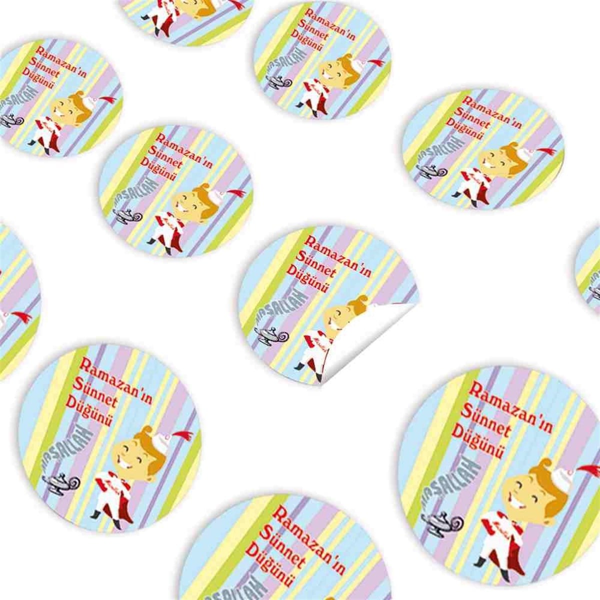 Sünnet Prensi Parti Seti Sticker 30 Adet 
