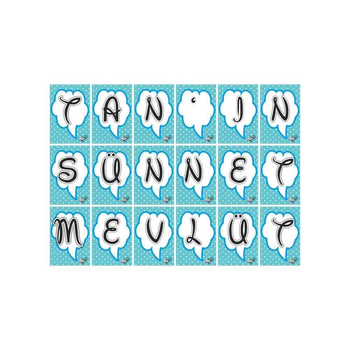 Sünnet Puantiyeli Konuşma Balonu Harf Banner 