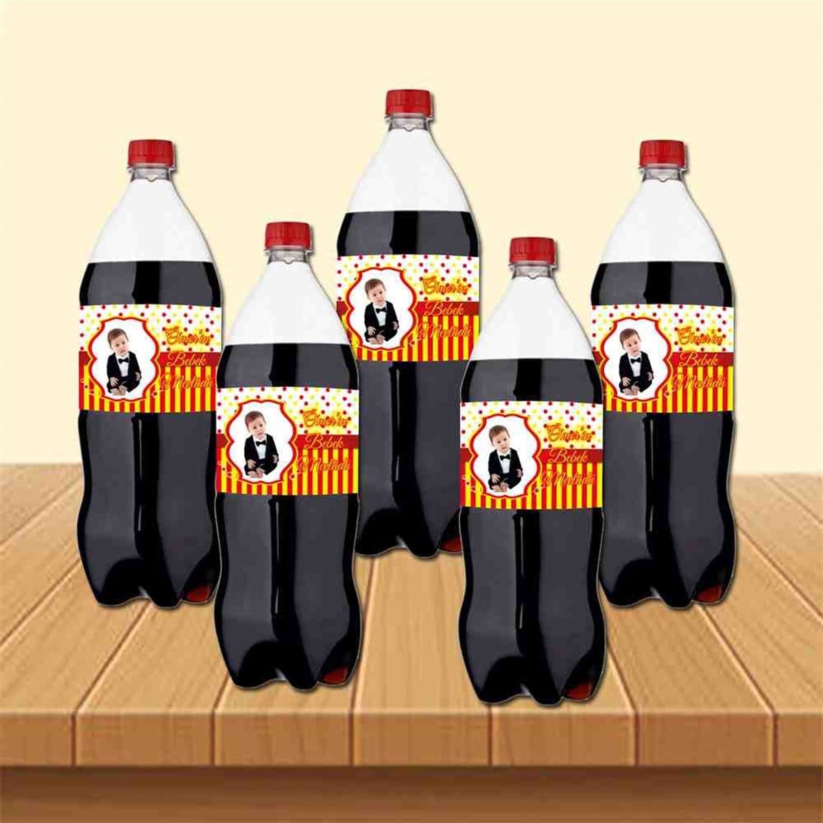 Sünnet Süsleri Galatasaray Sarı Kırmızı Cola Şisesi Bandı 