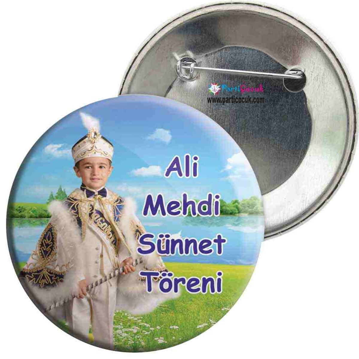 Sünnet Töreni Masa Süslemesi İğneli Rozet  