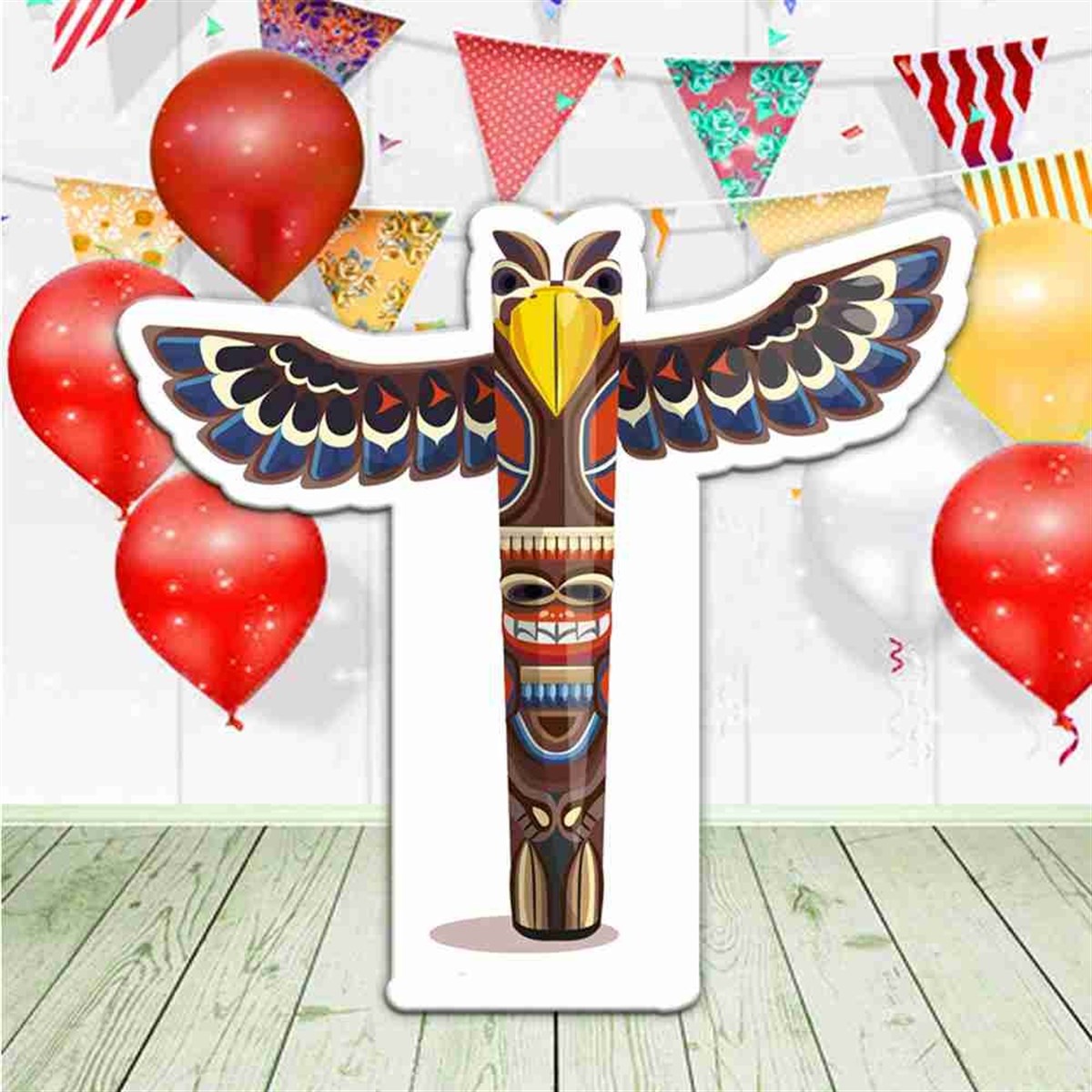 Totem Şeklinde Figür Pano 
