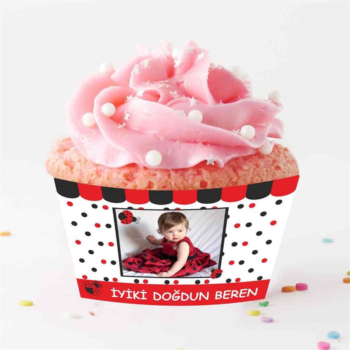 Uğur Böceği Cupcake Sargısı 