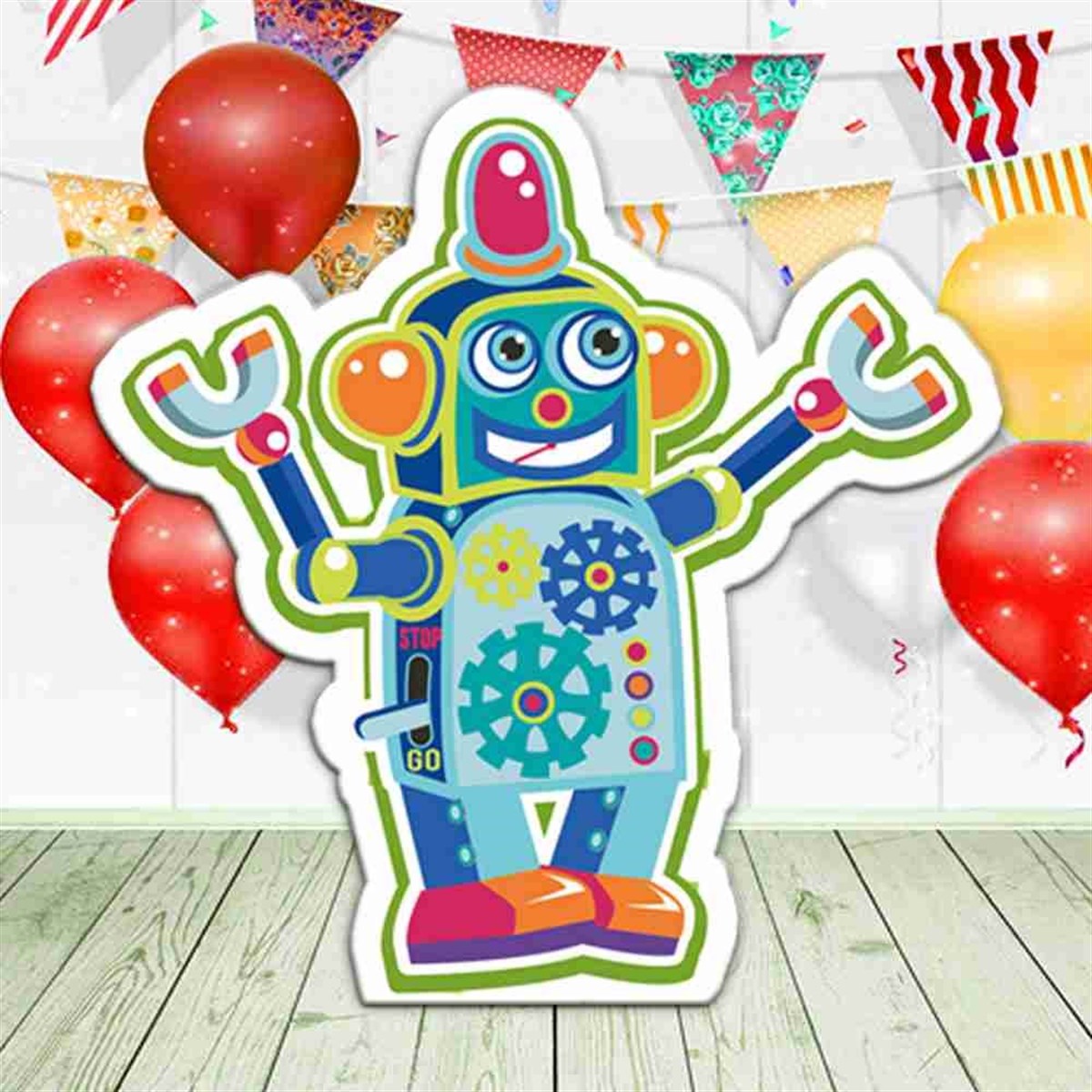 Uzaylı Robot Şekilli Figür Pano 