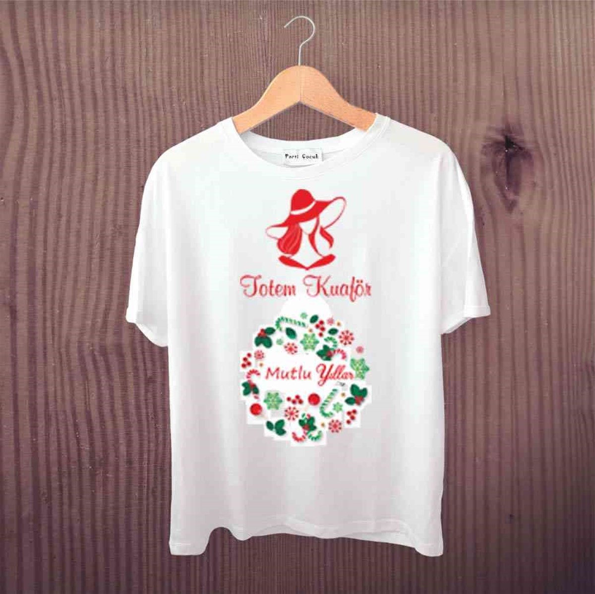 Yılbaşı Motifli Tişört Baskı 