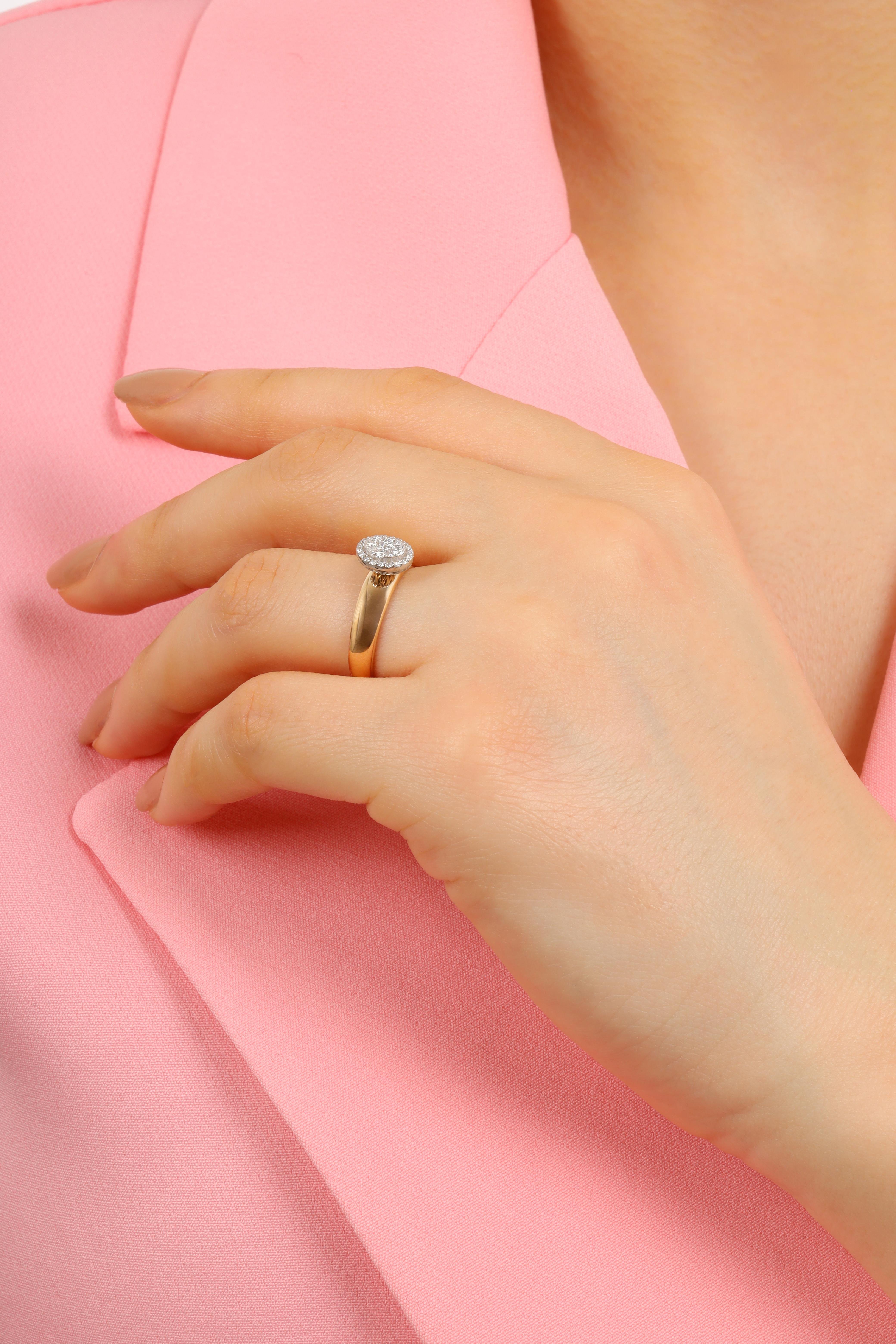 0.22 CT. BAGET PIRLANTA YÜZÜK 