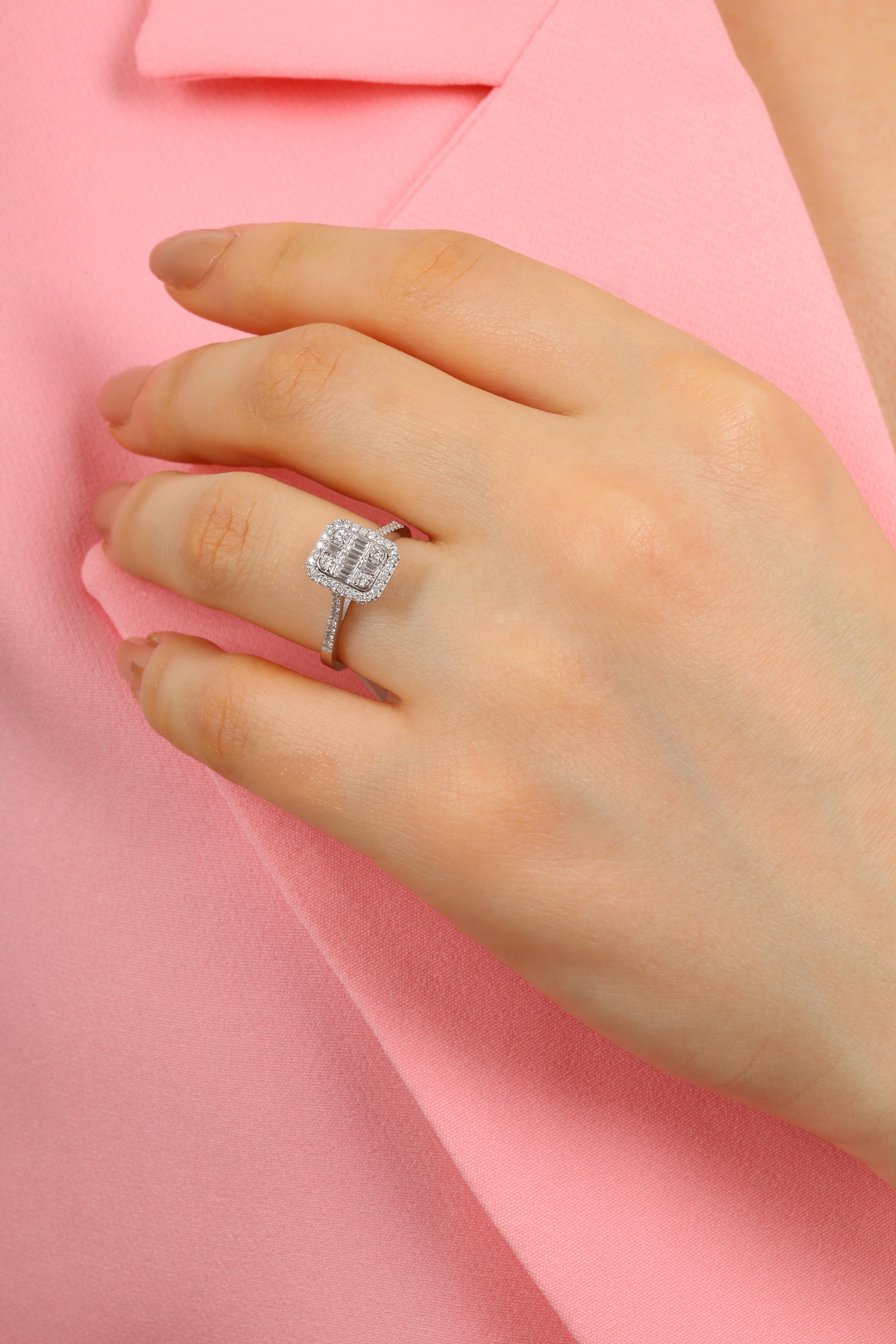 0.45 CT. BAGET PIRLANTA YÜZÜK