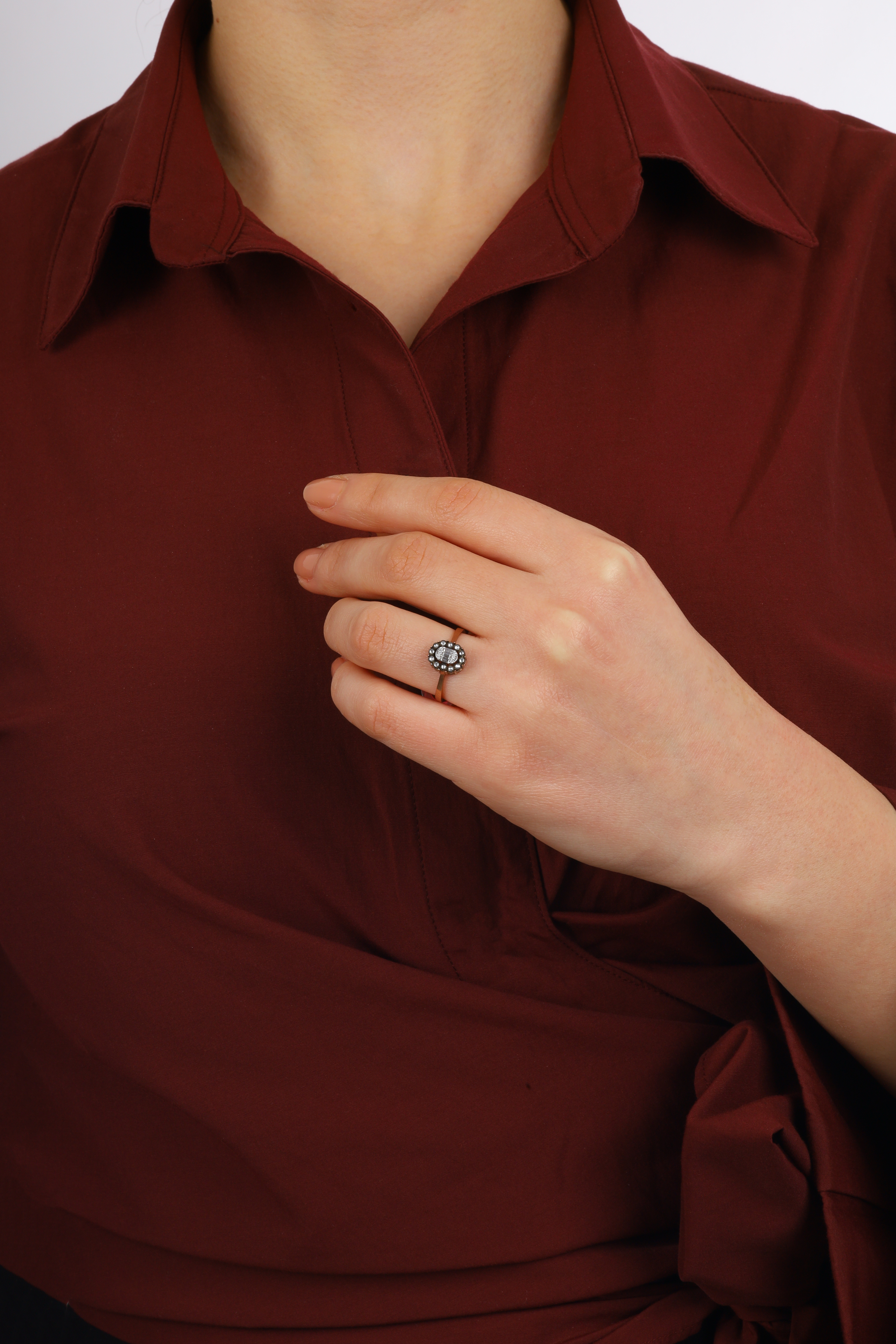 0,15 CT. BAGET ELMAS YÜZÜK