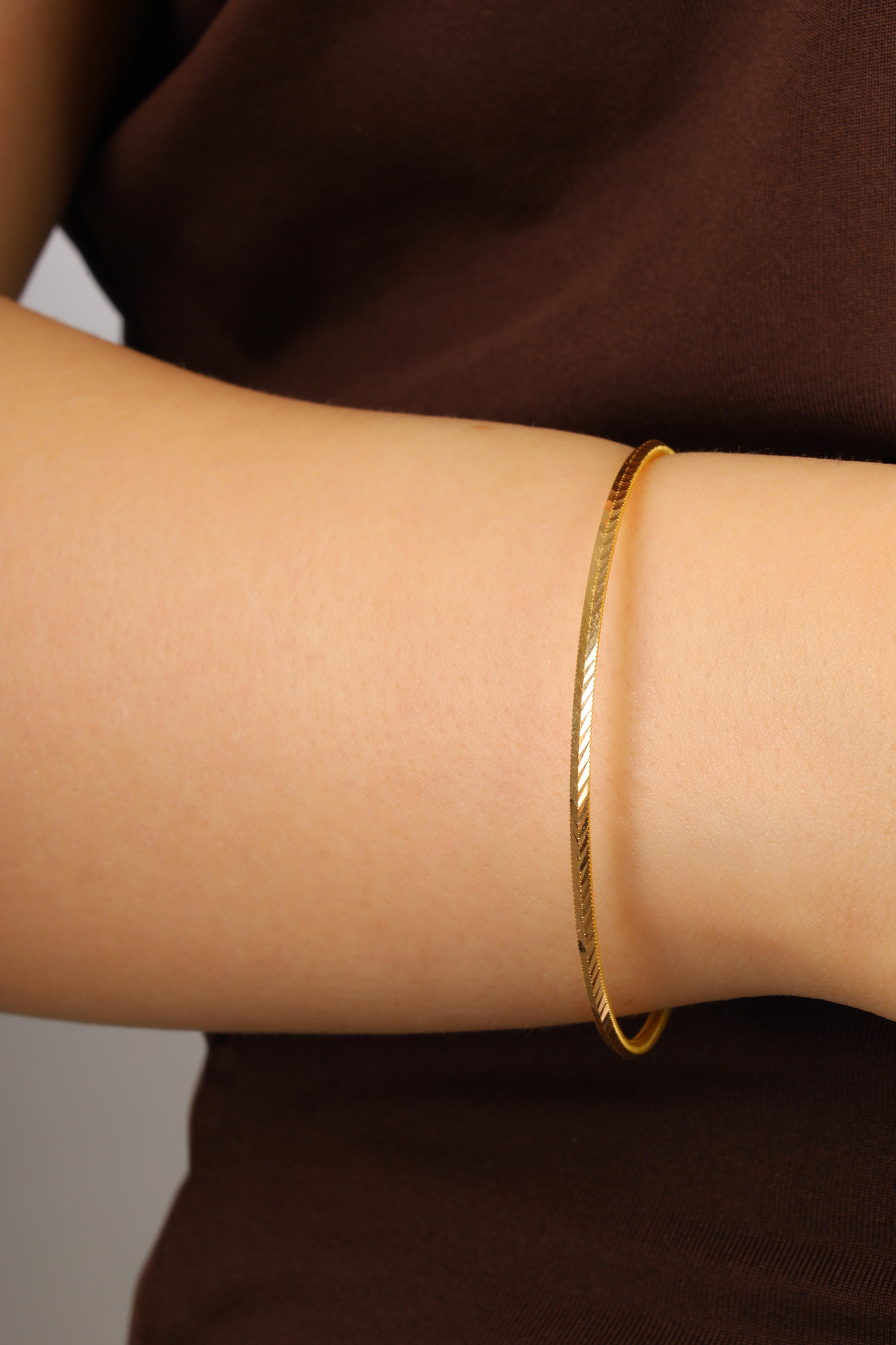 10.00 GR DEFNE MODEL AJDA ALTIN BİLEZİK