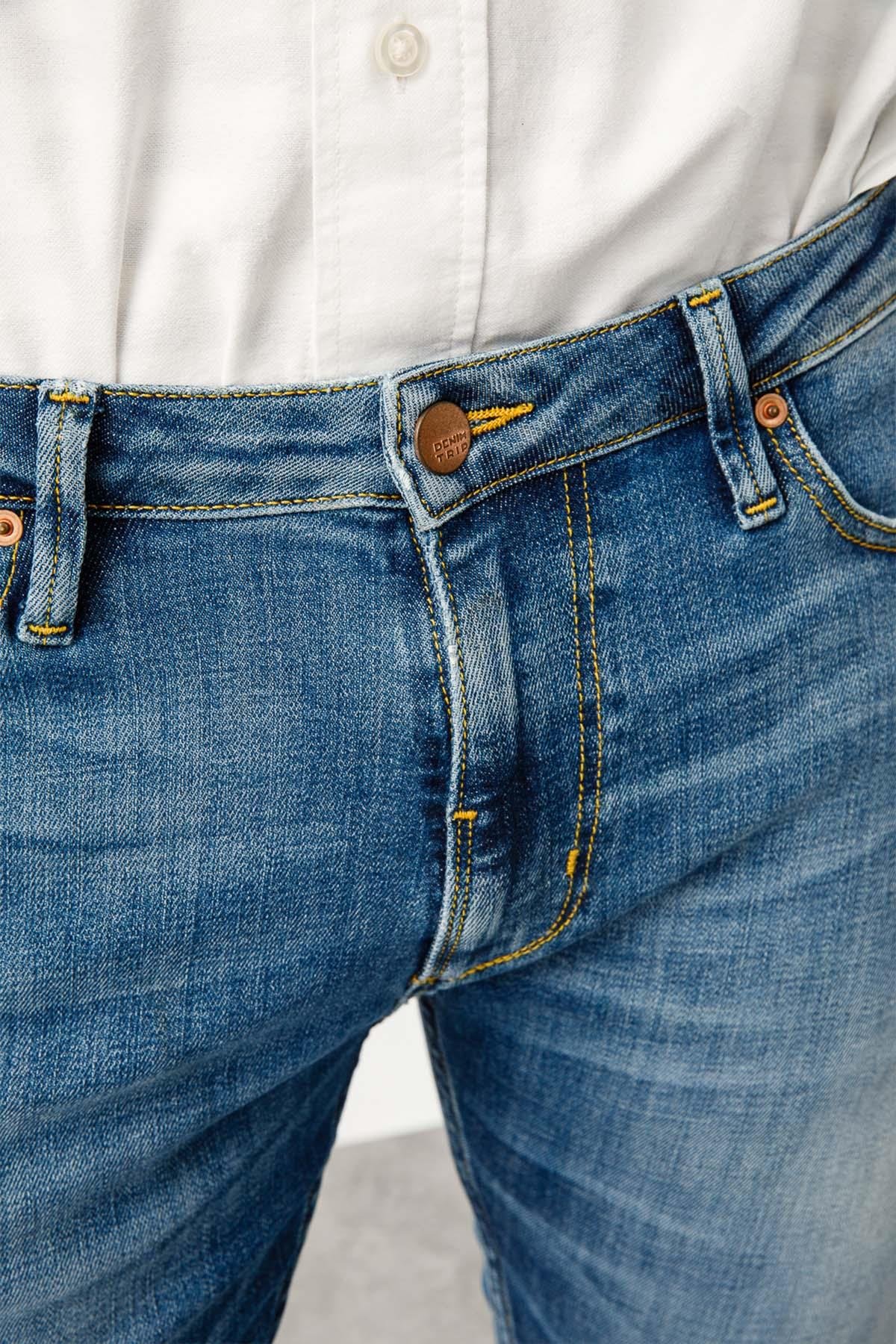 ALBERT MID Skinny Fit Normal Bel Koyu Indigo Erkek Jean Pantolon