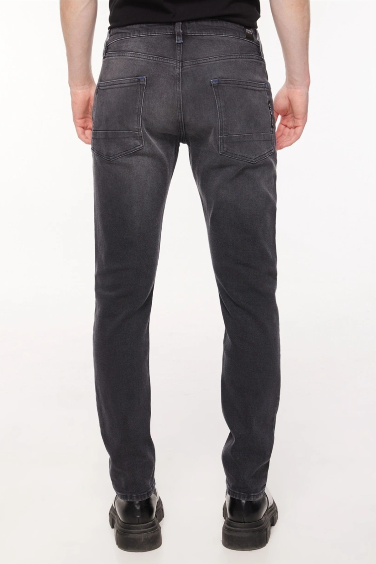 BARRY Regular Slim Fit Antrasit Erkek Jean Pantolon
