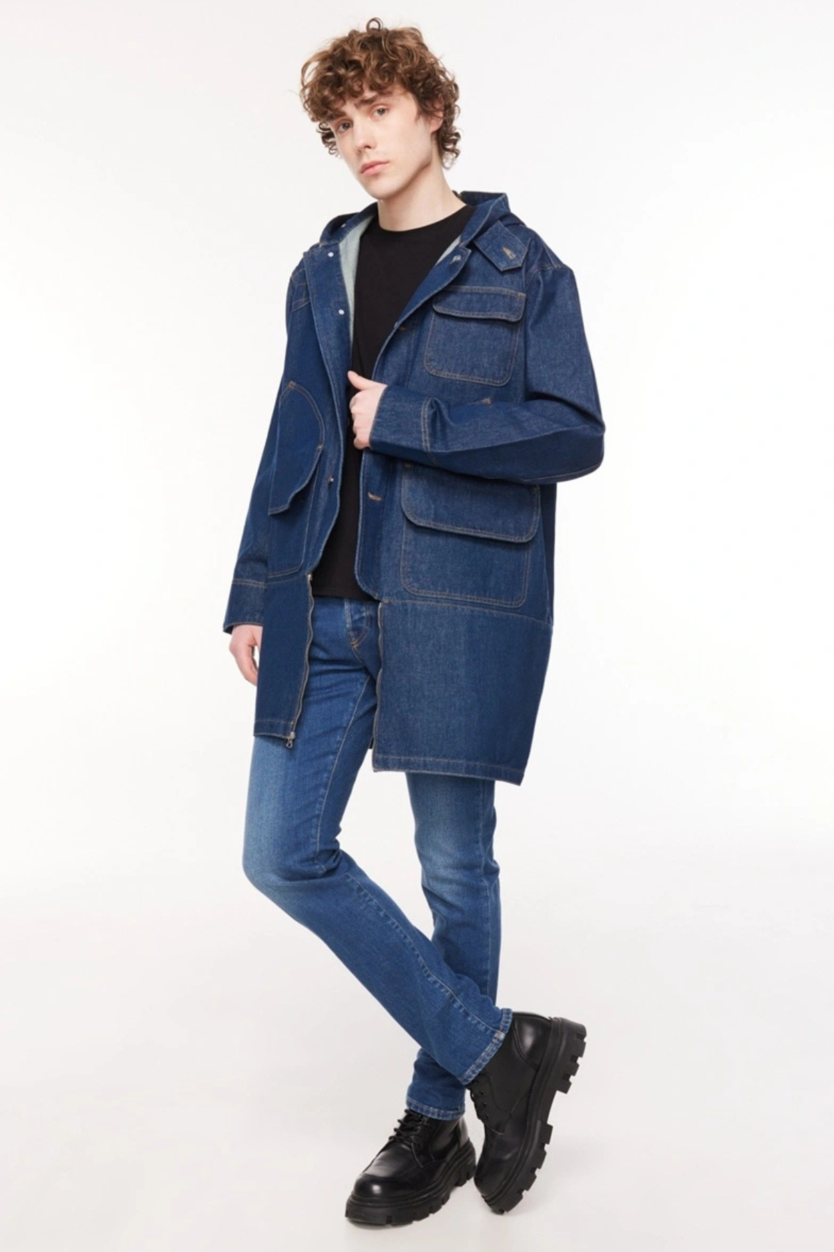 BARRY Regular Slim Fit Orta İndigo Erkek Jean Pantolon