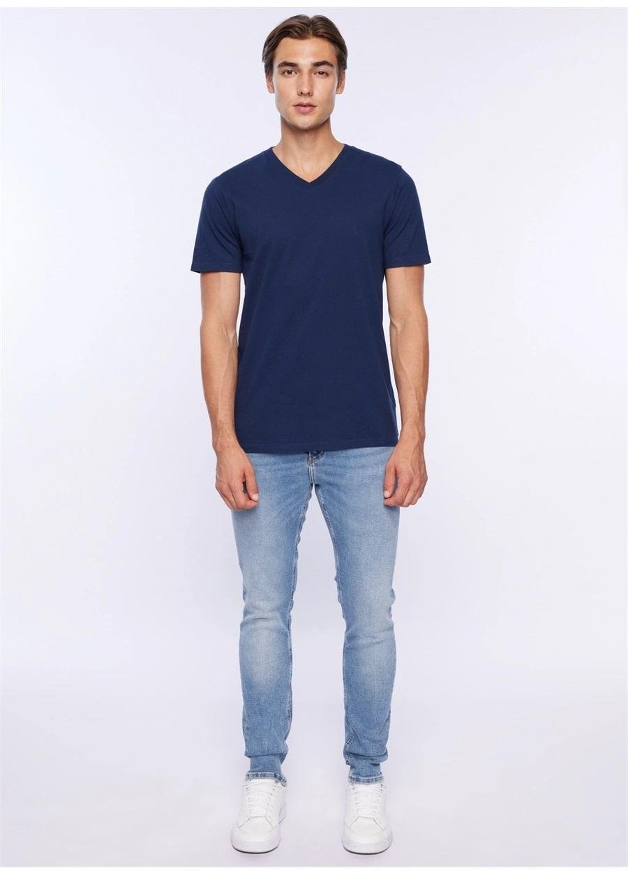 ETHAN Skinny Fit Normal Bel Açık İndigo Erkek Jean Pantolon
