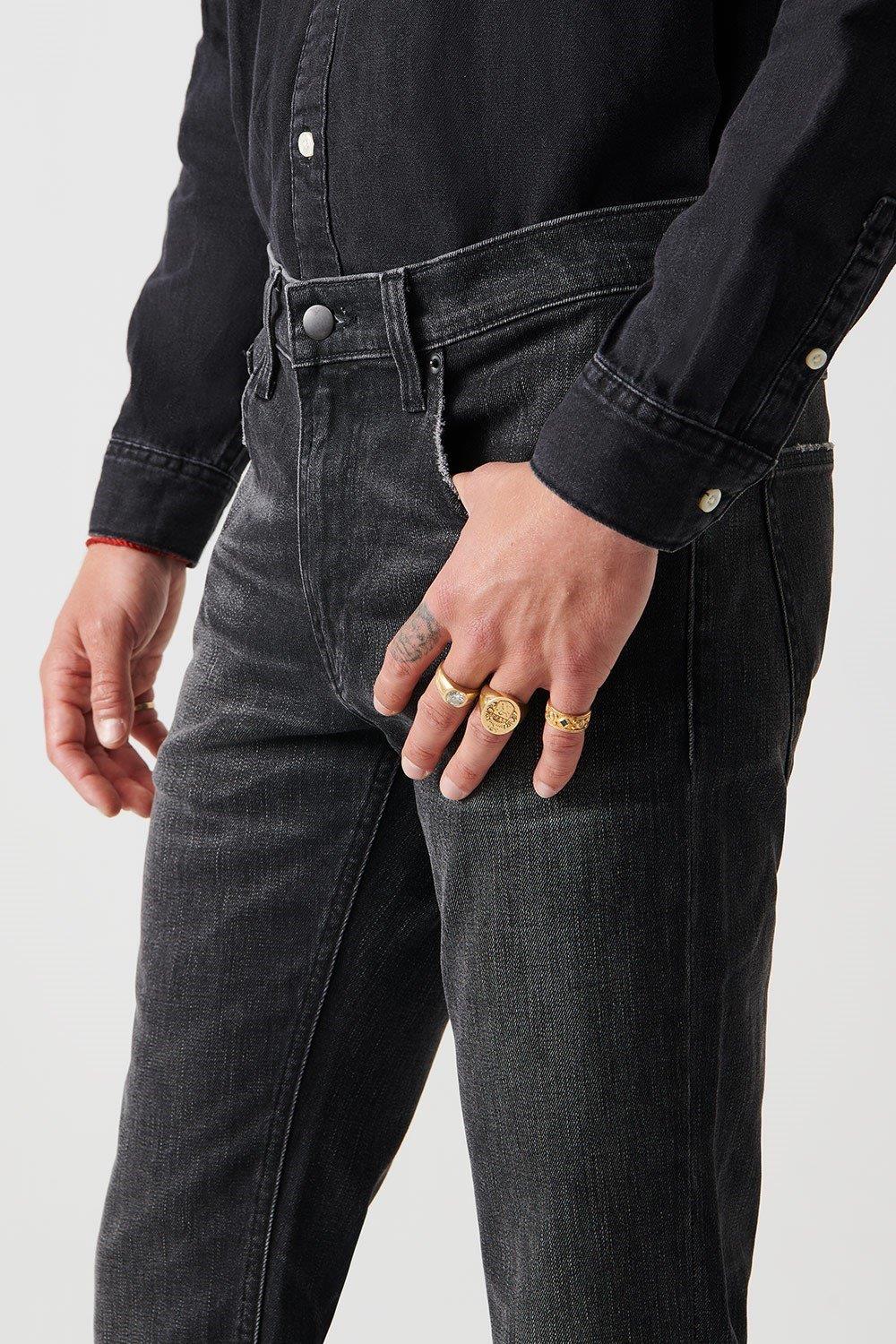 KARL Slim Tapered Fit Normal Bel Dar Paça Antrasit Erkek Jean Pantolon