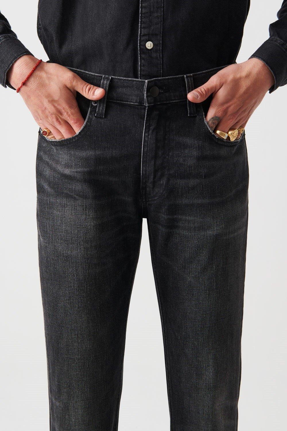 KARL Slim Tapered Fit Normal Bel Dar Paça Antrasit Erkek Jean Pantolon