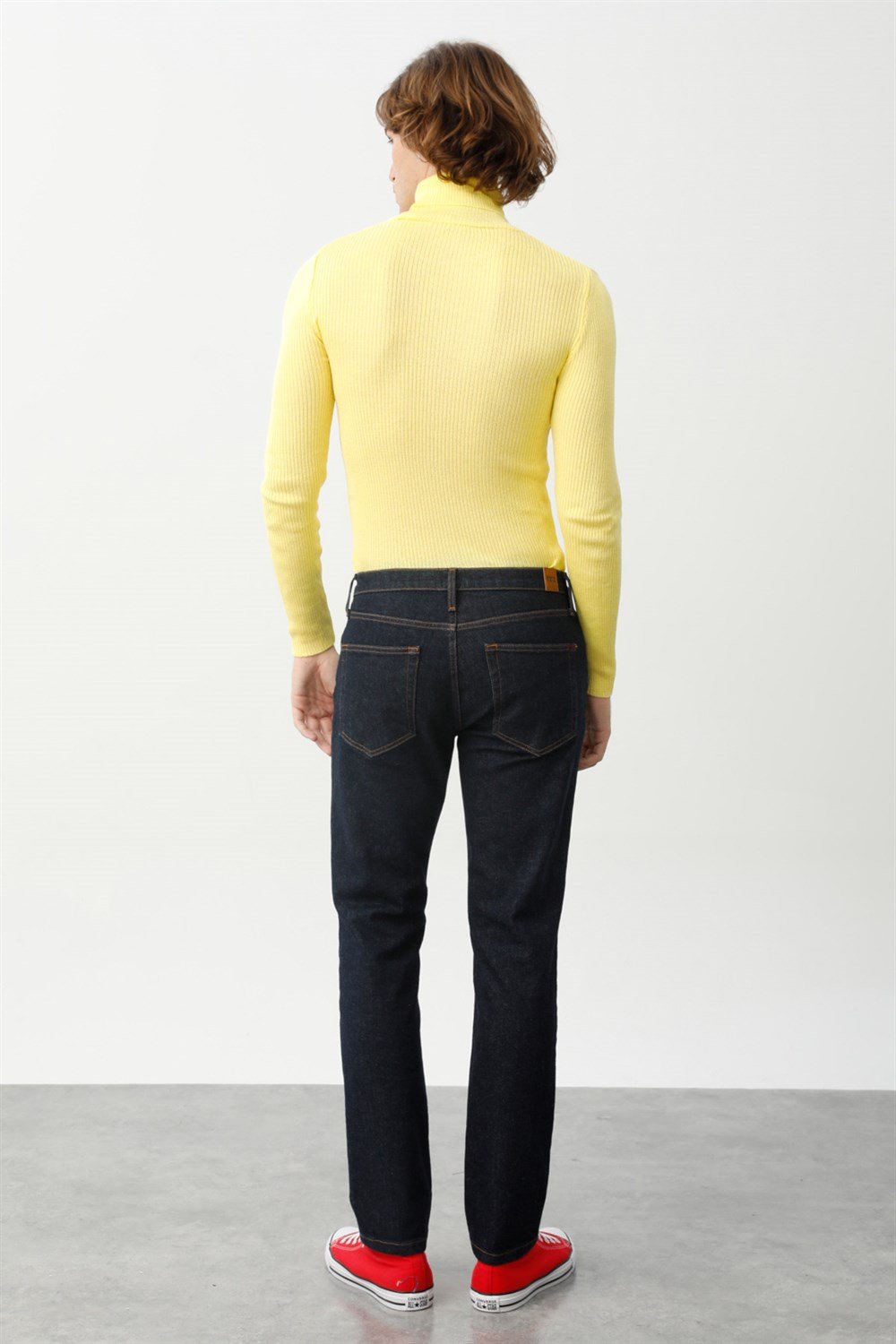 LEONARD RINSE Slim Fit Normal Bel Koyu Indıgo Erkek Jean Pantolon