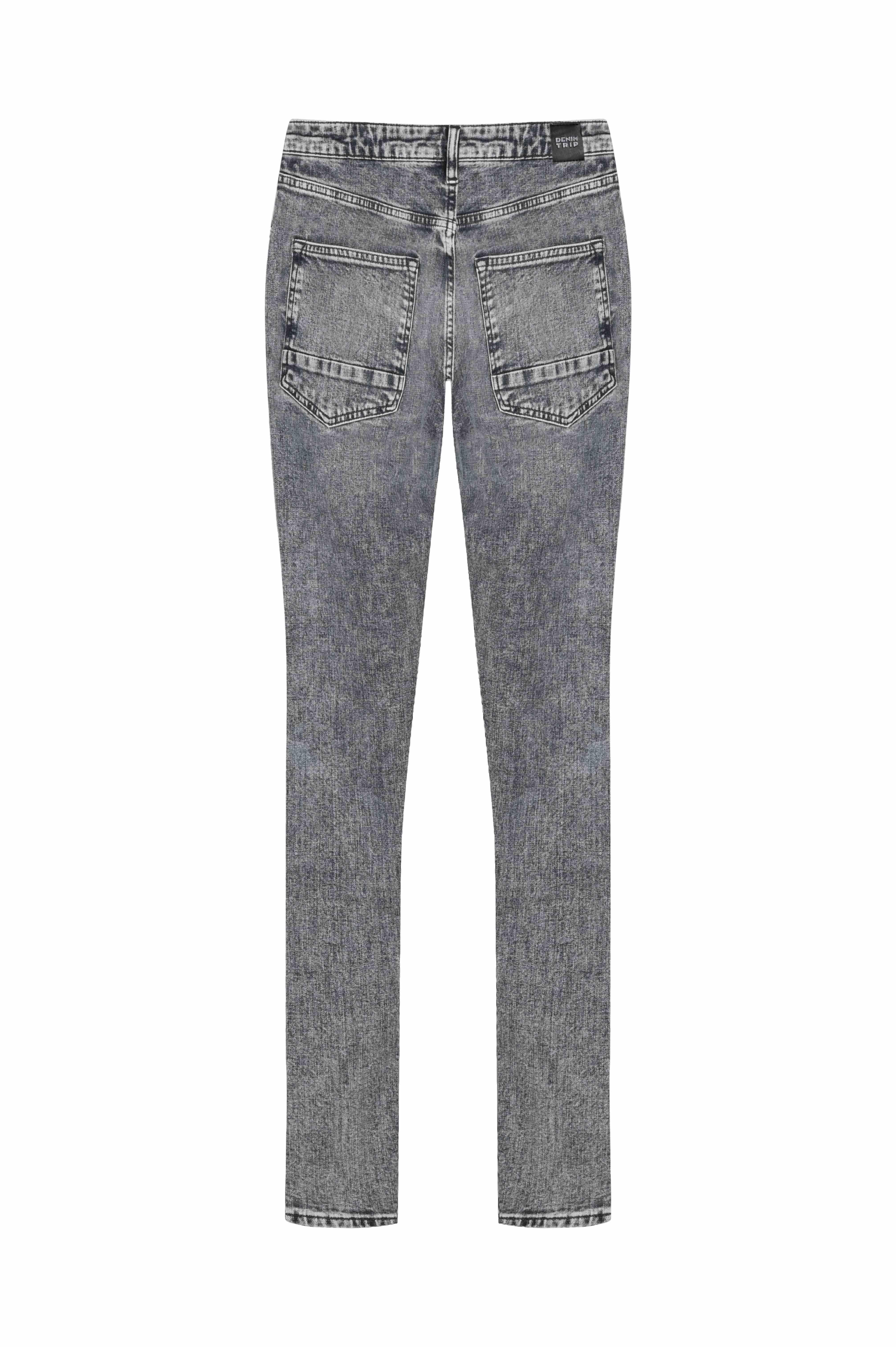 MARCEL Premium Slim Straight Fit Normal Bel Düz Paça Gri Erkek Jean Pantolon