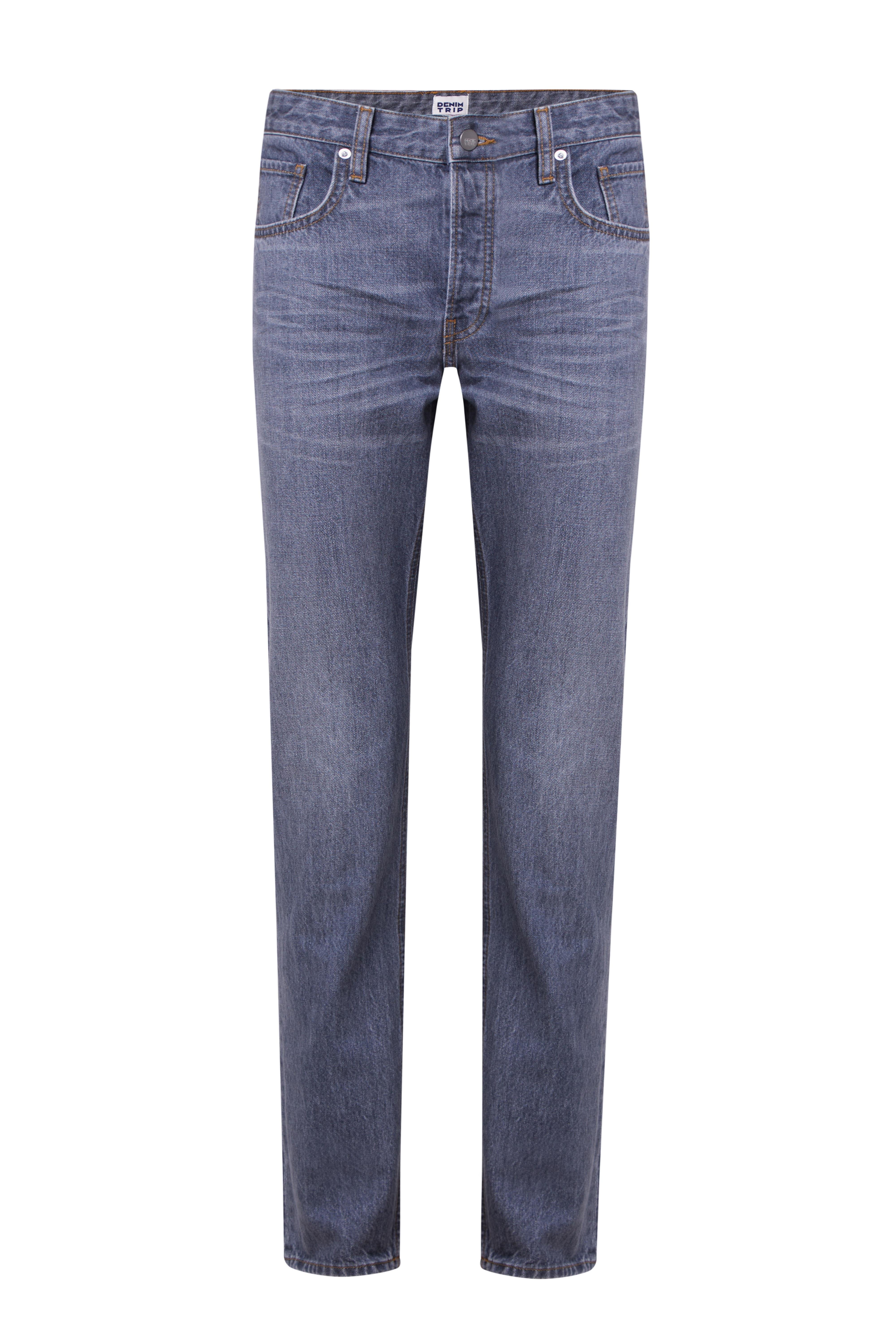 MARCEL Slim Straight Fit Antrasit / Gri - Mavi Erkek Jean Pantolon