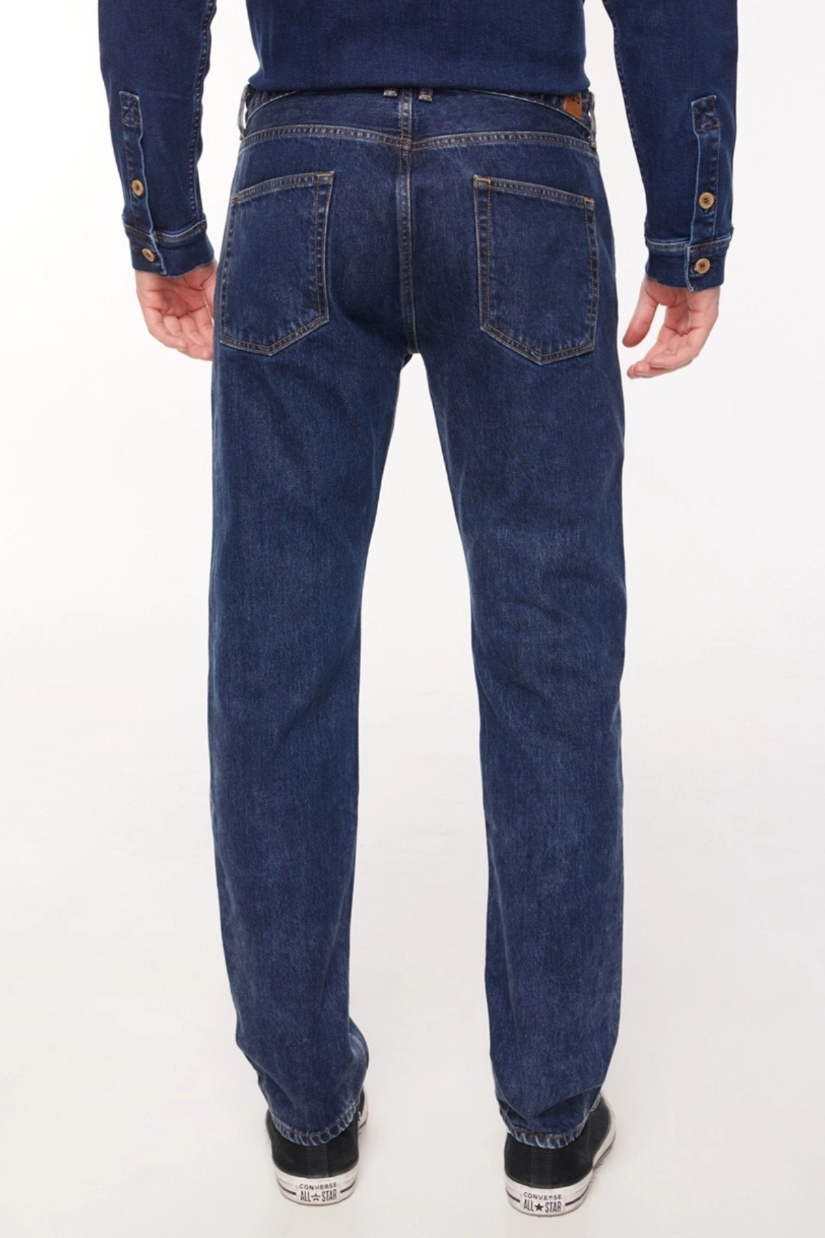 MARCEL Slim Straight Fit Normal Bel Koyu İndigo Erkek Jean Pantolon