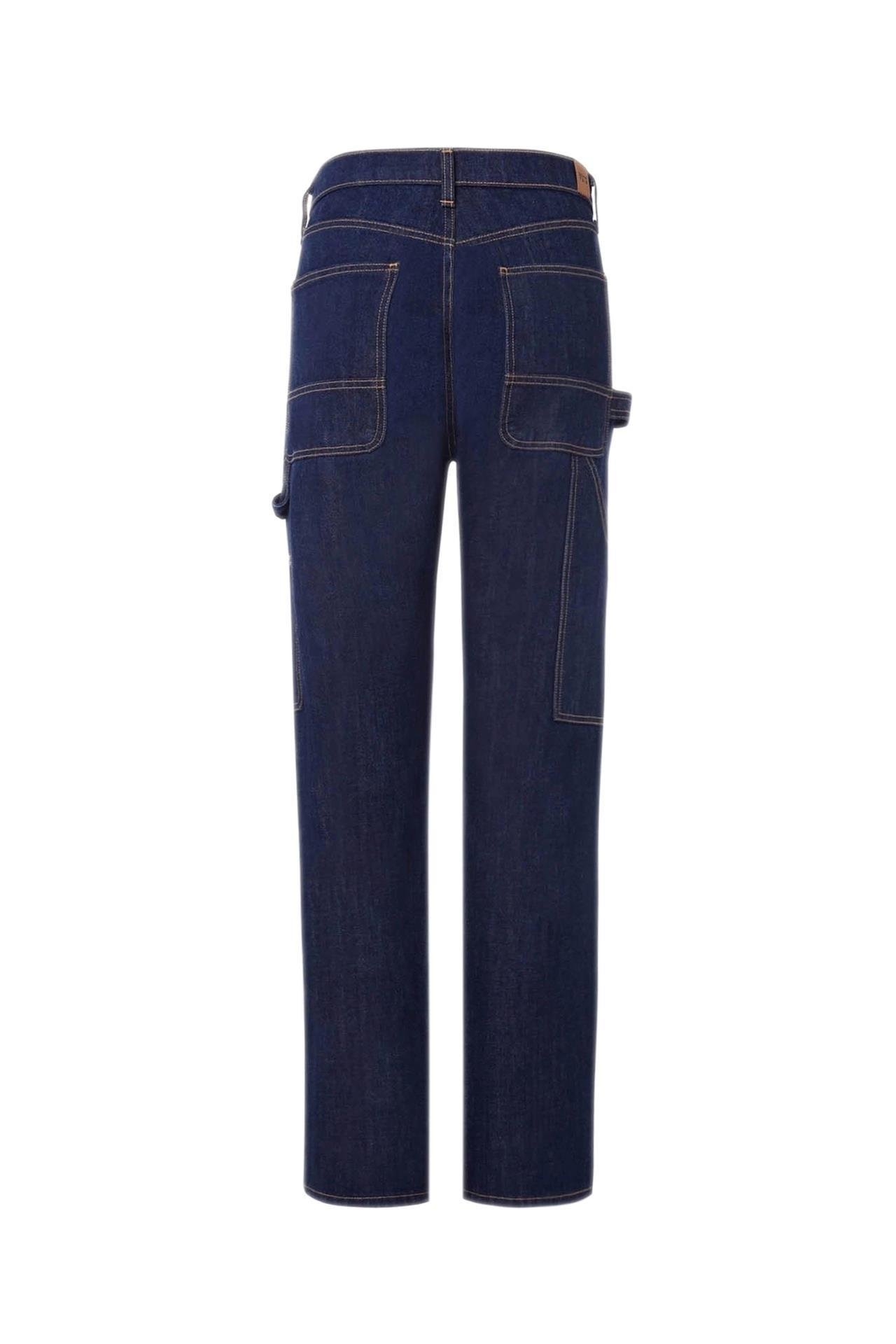 MONTERO Carpenter Fit Koyu İndigo Rinse Utility Erkek Jean Pantolon