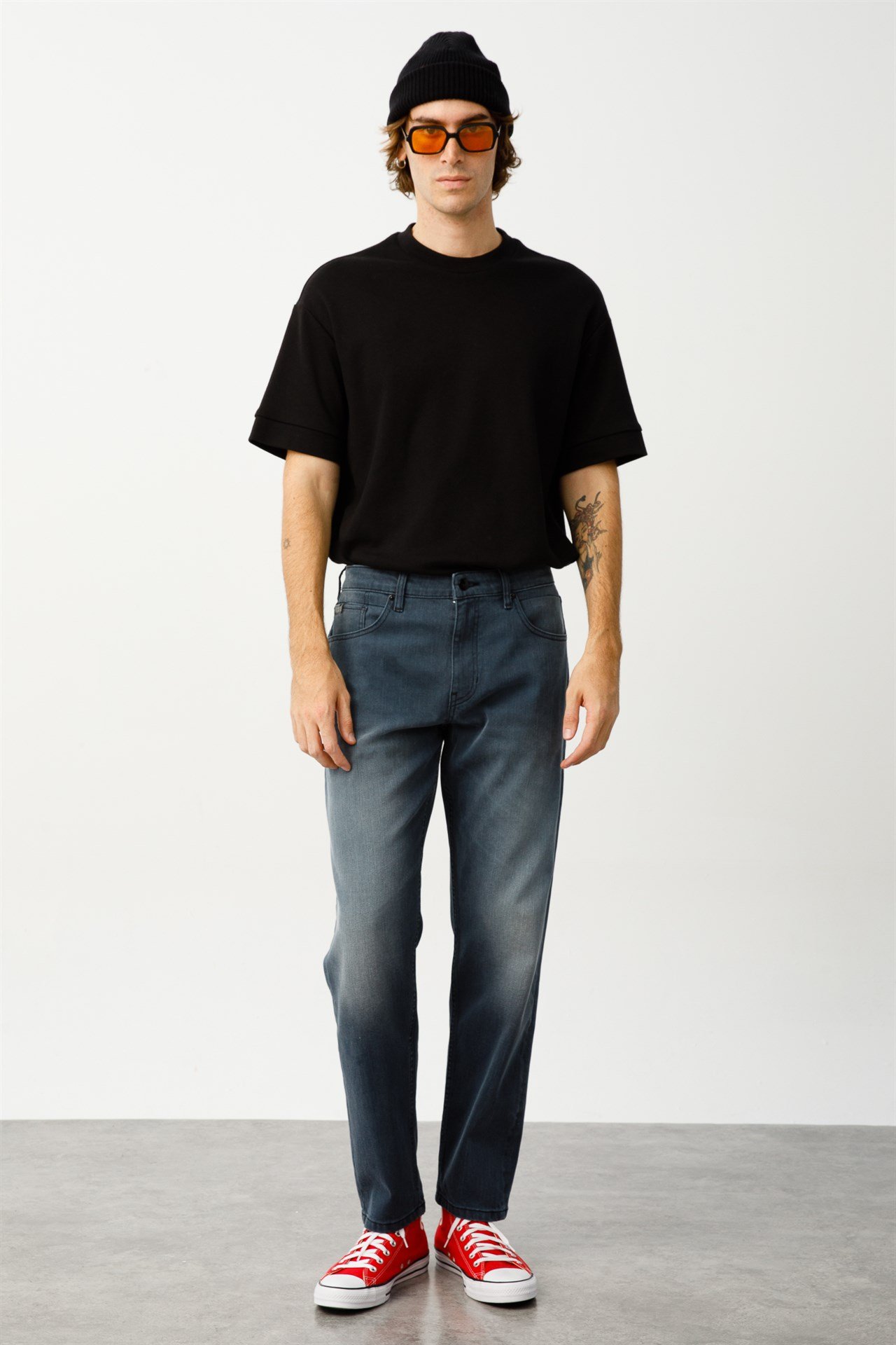 Oversize Fit Siyah Erkek T-Shirt