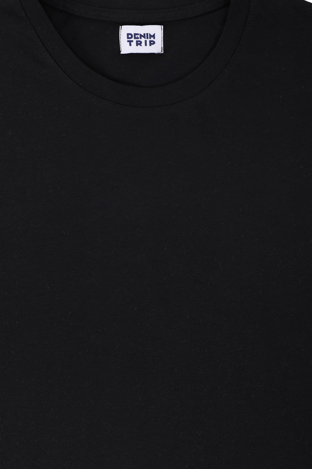 Oversize Fit Siyah Erkek T-Shirt