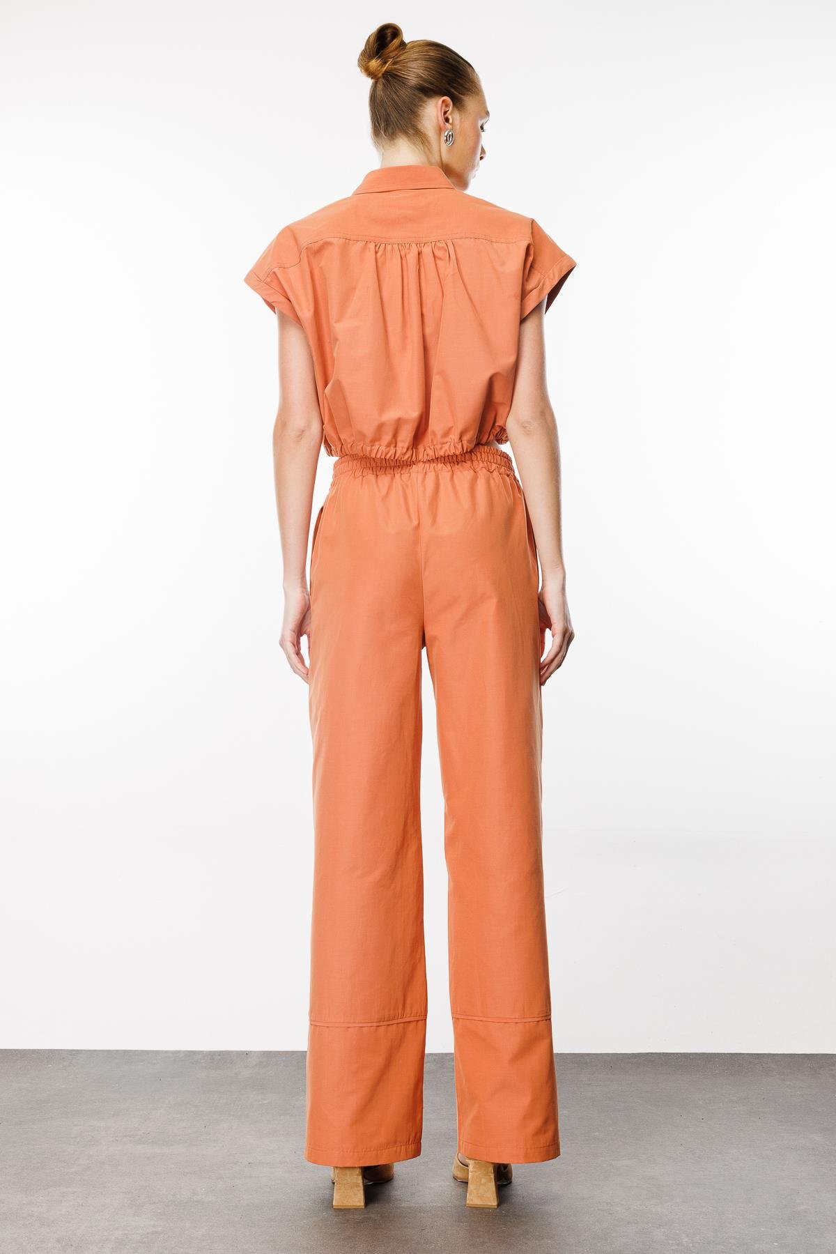 Rahat / Relaxed Fit Kiremit Kadın Kumaş Pantolon