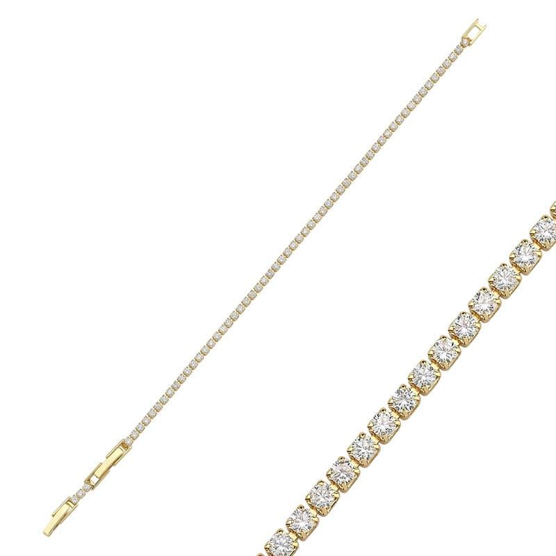 2mm 14K Rengi Su Yolu Bileklik