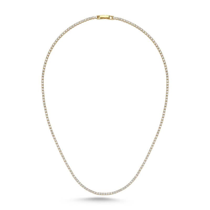 2mm 14K Rengi Su Yolu Kolye 