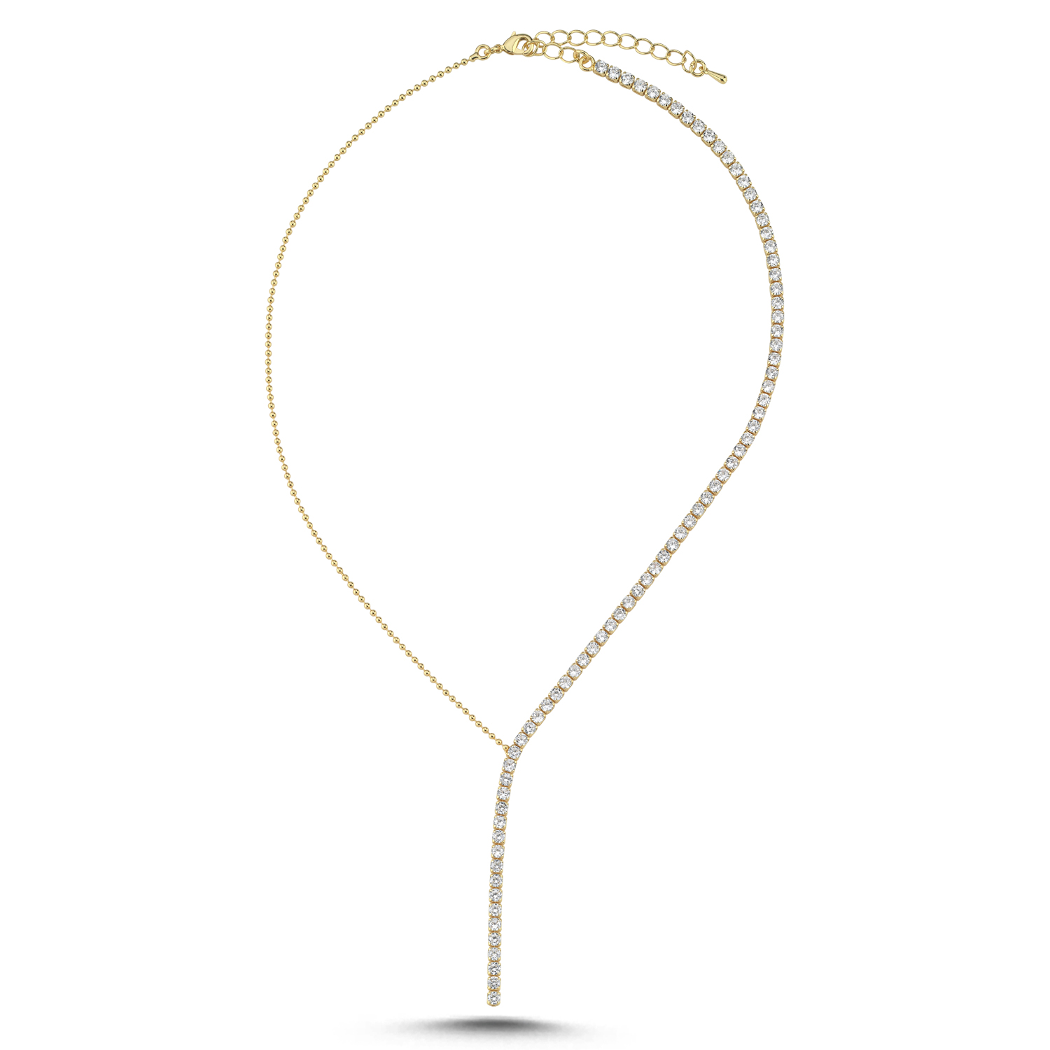 3mm X Gold Su Yolu Kolye