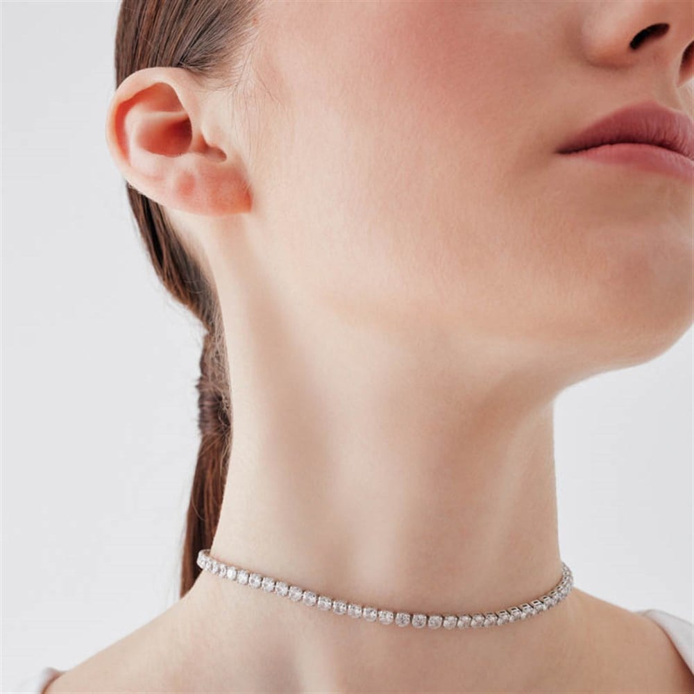 4mm Kahverengi Su Yolu Choker