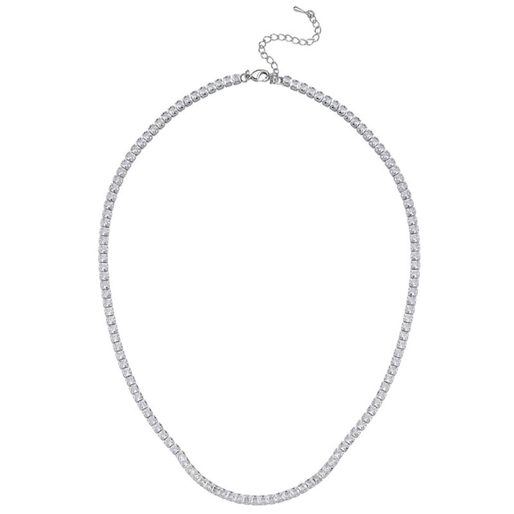 4mm Kare Taşlı Su Yolu Kolye