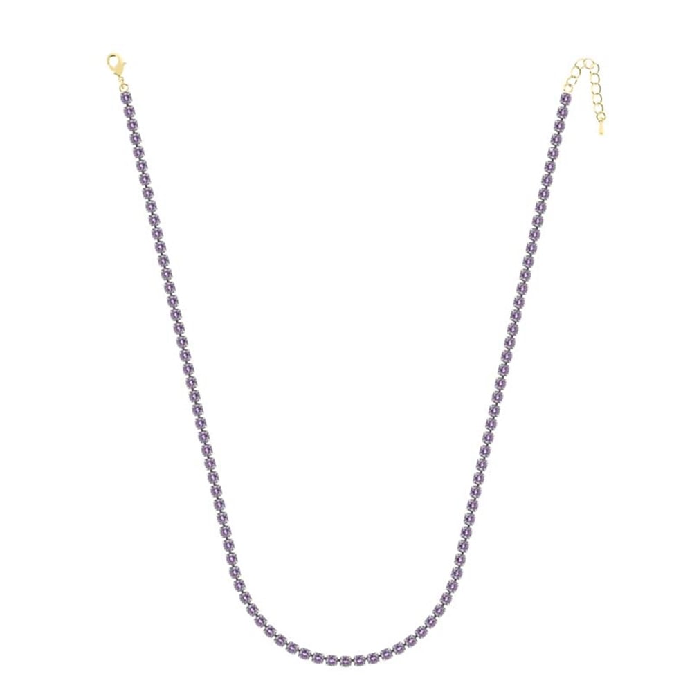 4mm Mor Su Yolu Kolye