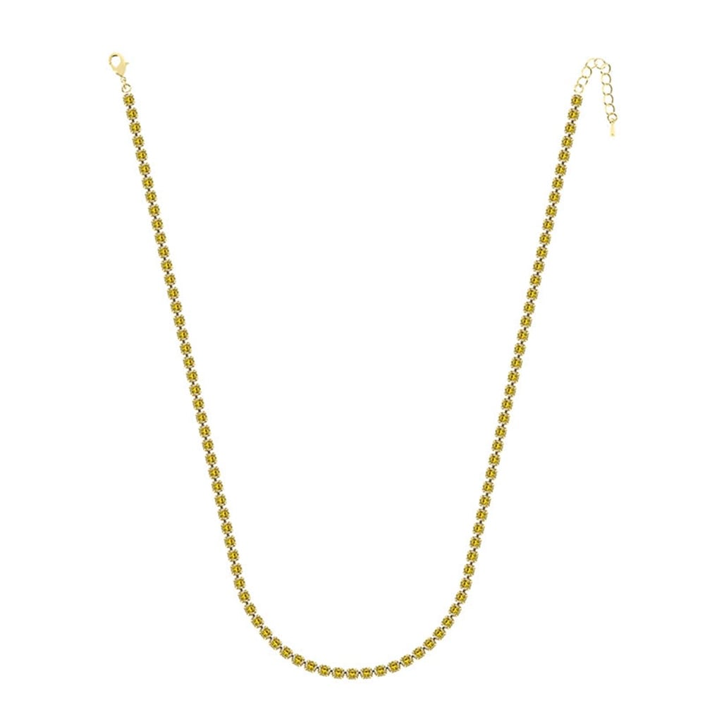 4mm Sarı Su Yolu Kolye