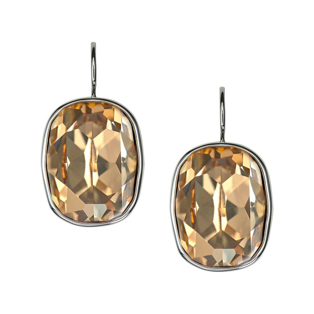 Dikdörtgen Swarovski Kristalli Küpe