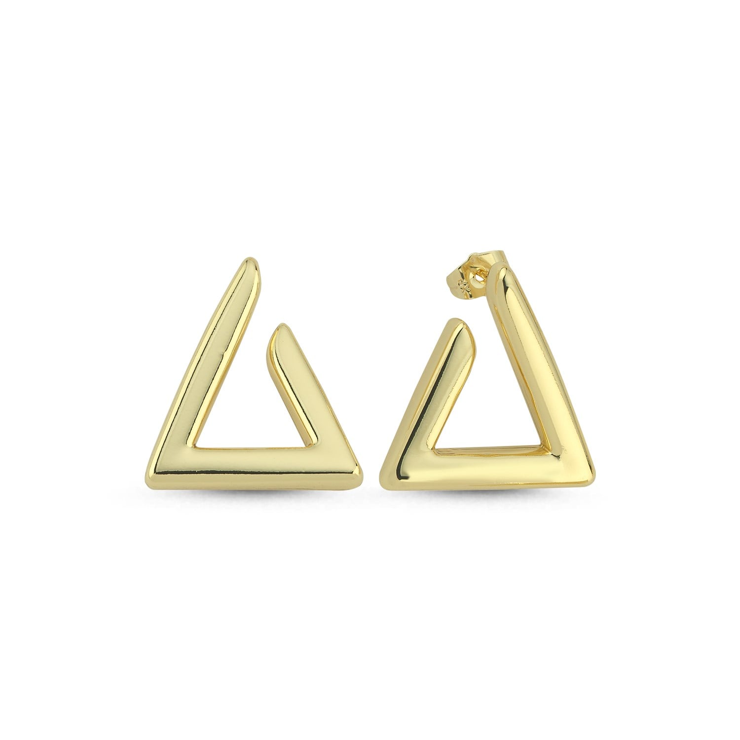 Drei Gold Küpe
