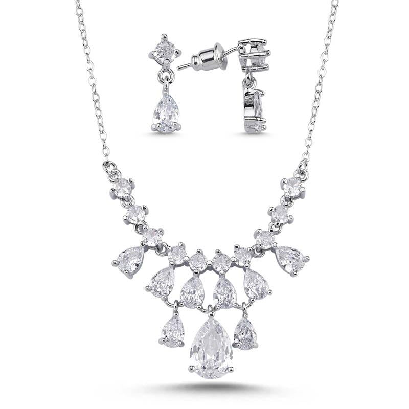 Drop Kolye Küpe Set