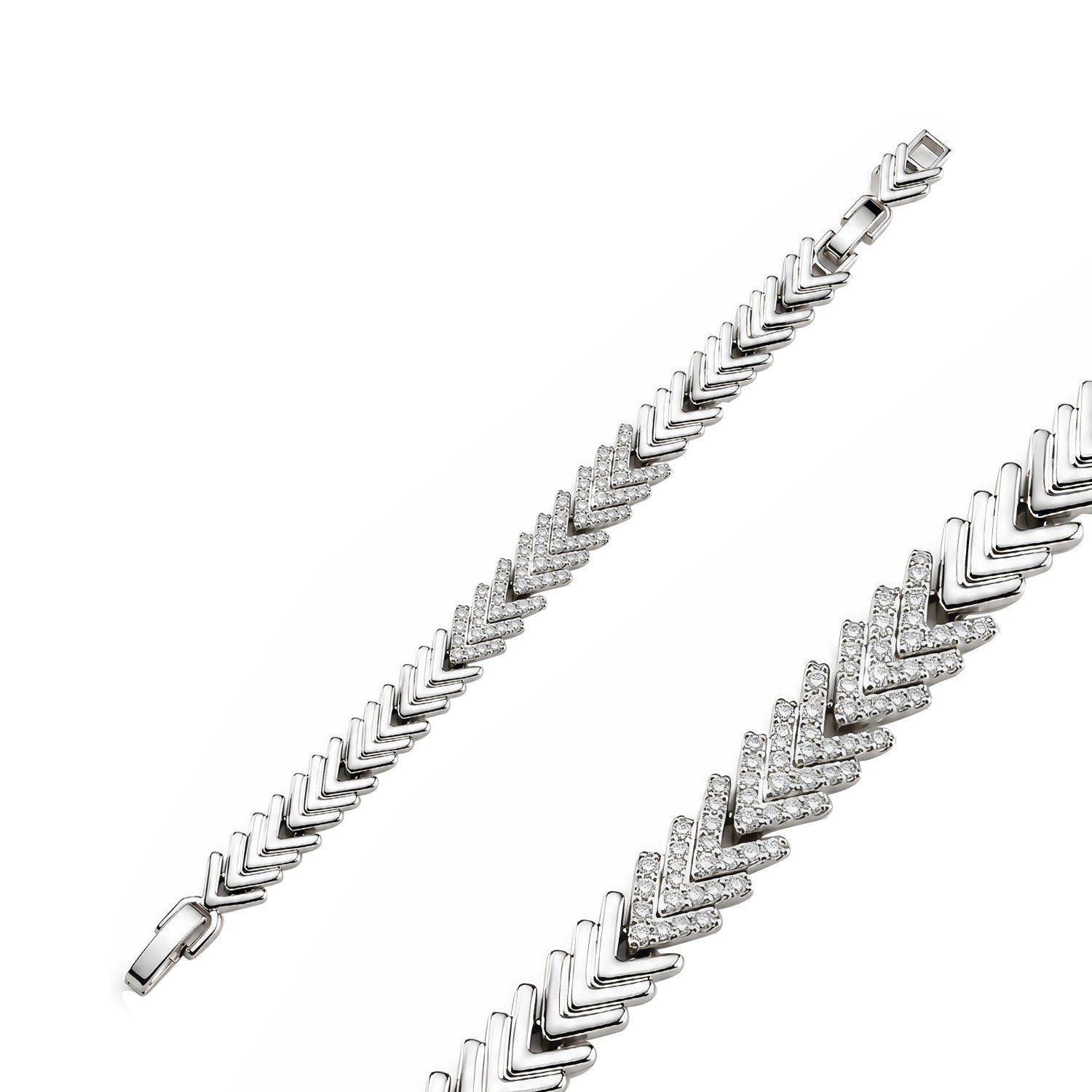 Ok Rhodium Bileklik