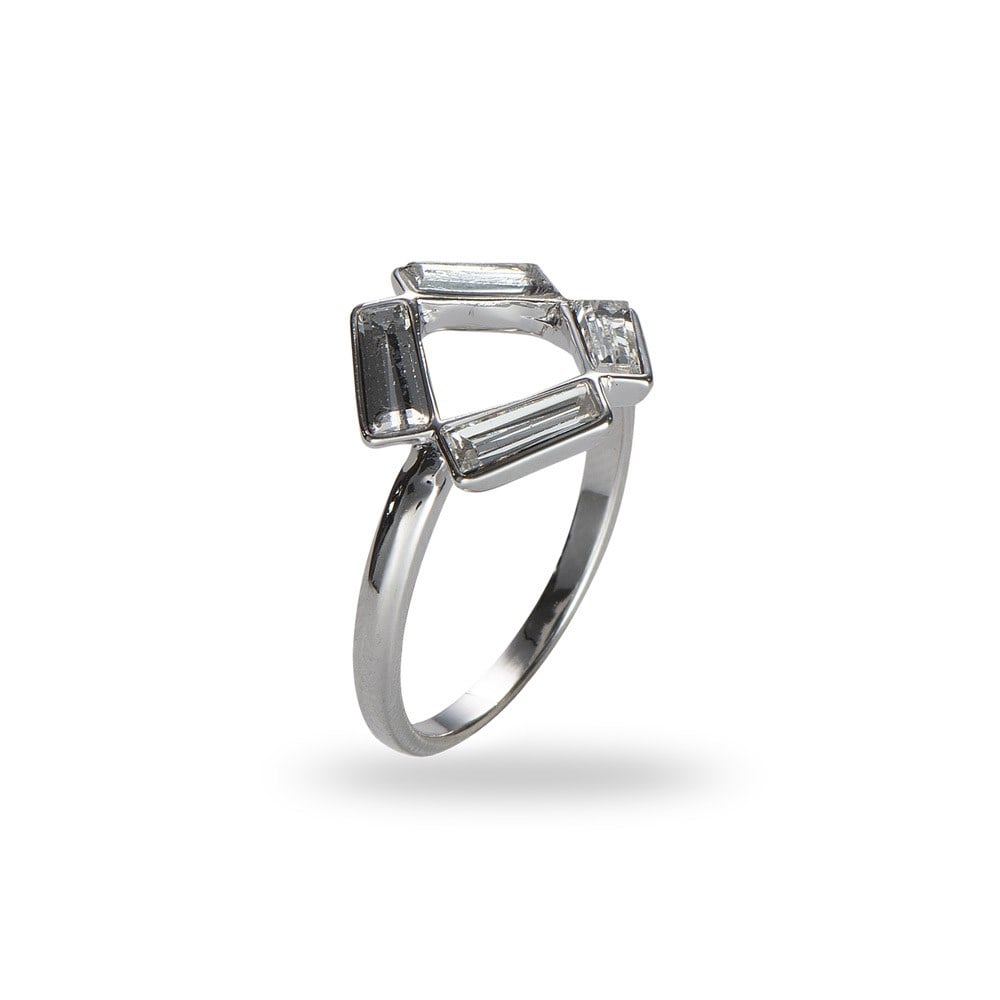 Swarovski Baget Taşlı Yüzük