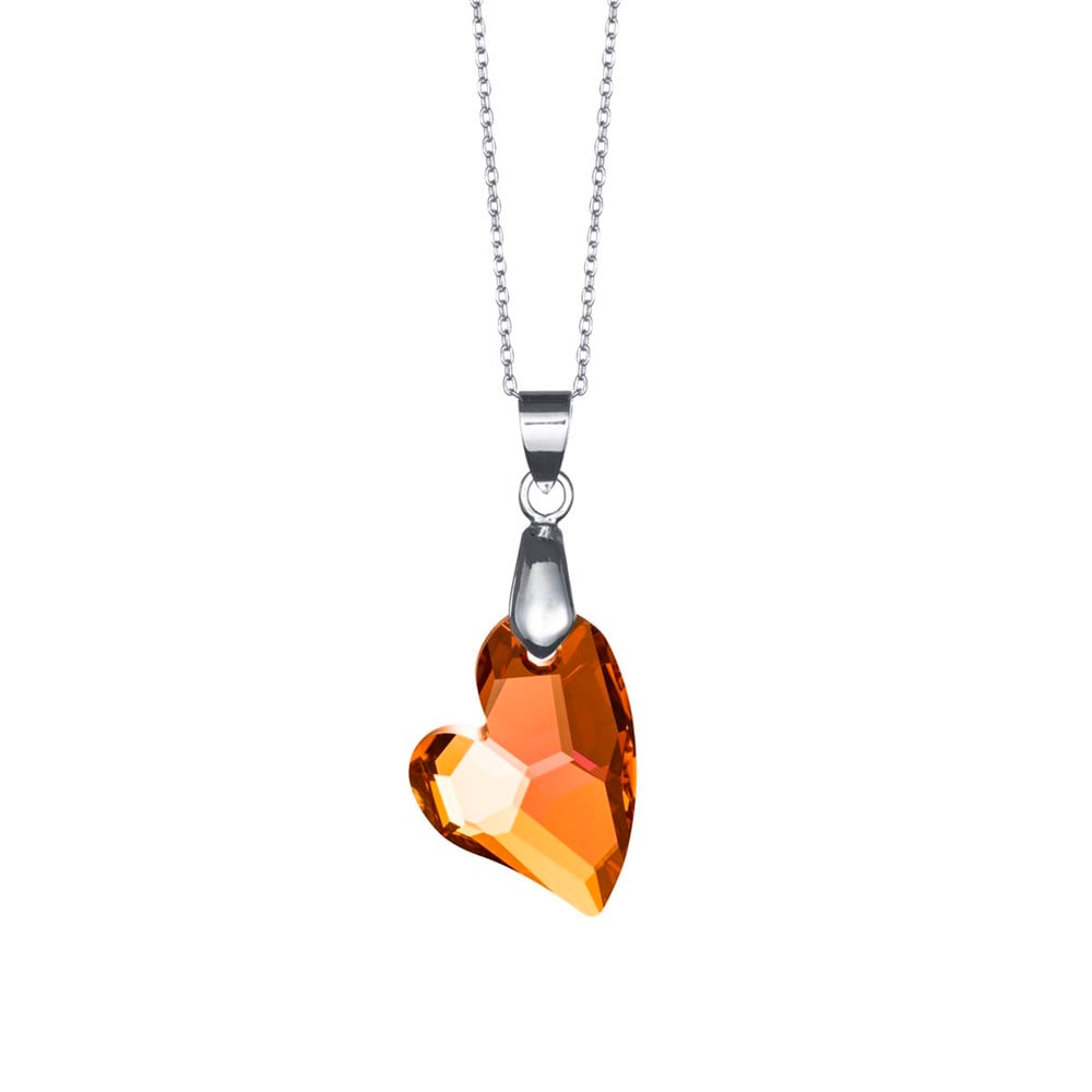 Swarovski Kristalli Kalp Kolye