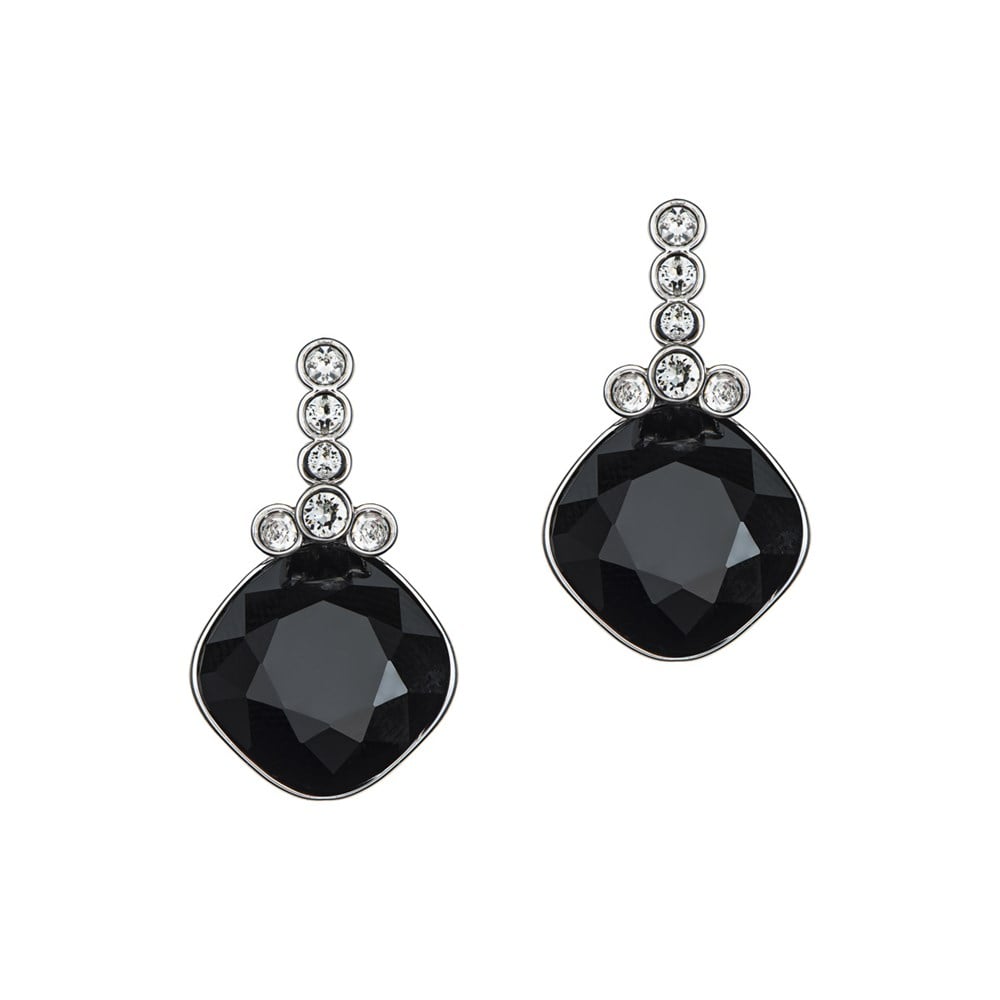 Swarovski Taşlı Kare Küpe