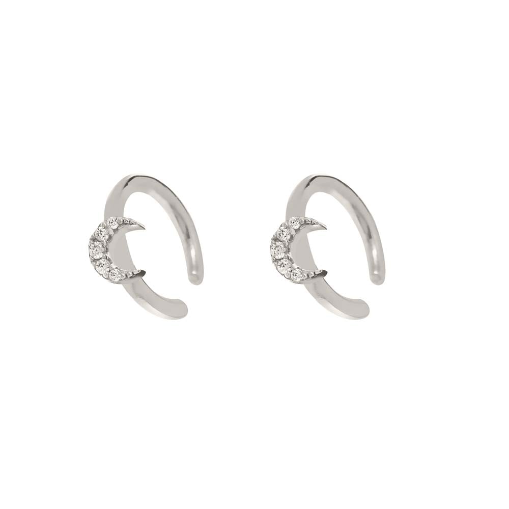 Tiny Moon Earcuff