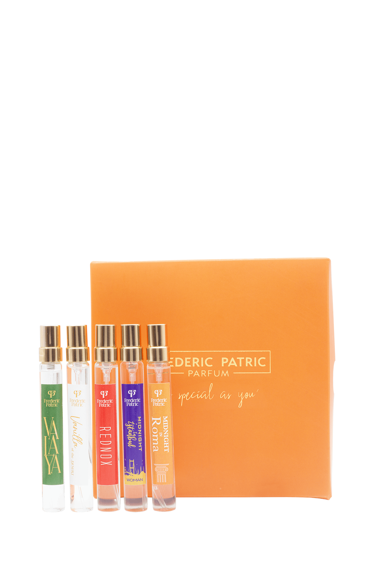 10 ML Orange Discovery Set (Roma-MidKadın-Rednox-VanillaDesert-Valaya)