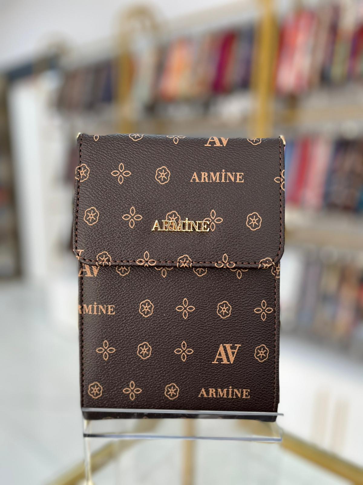 Armine Bayan Çanta Baskılı Kahve AR26606
