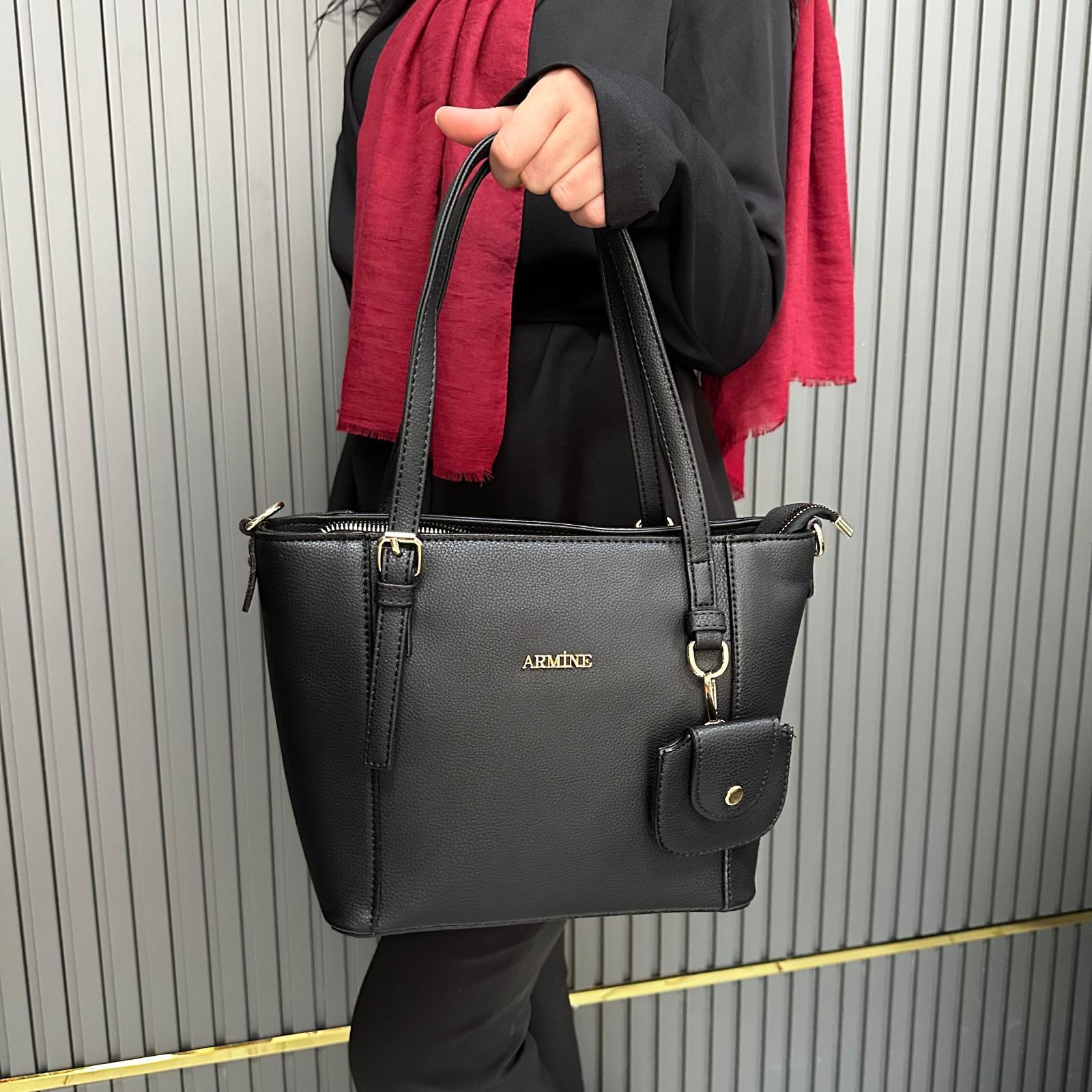 Armine Bayan Çanta Düz Siyah AR34905