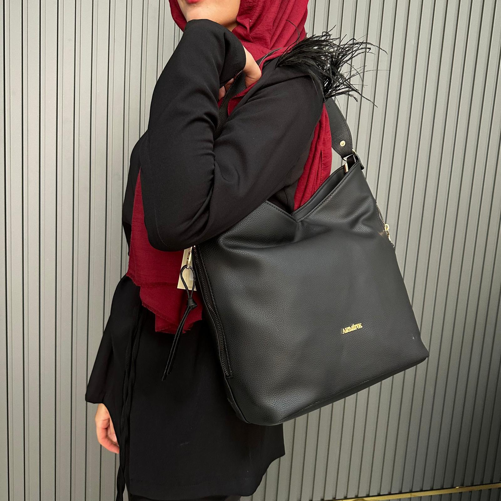 Armine Bayan Çanta Düz Siyah AR35803